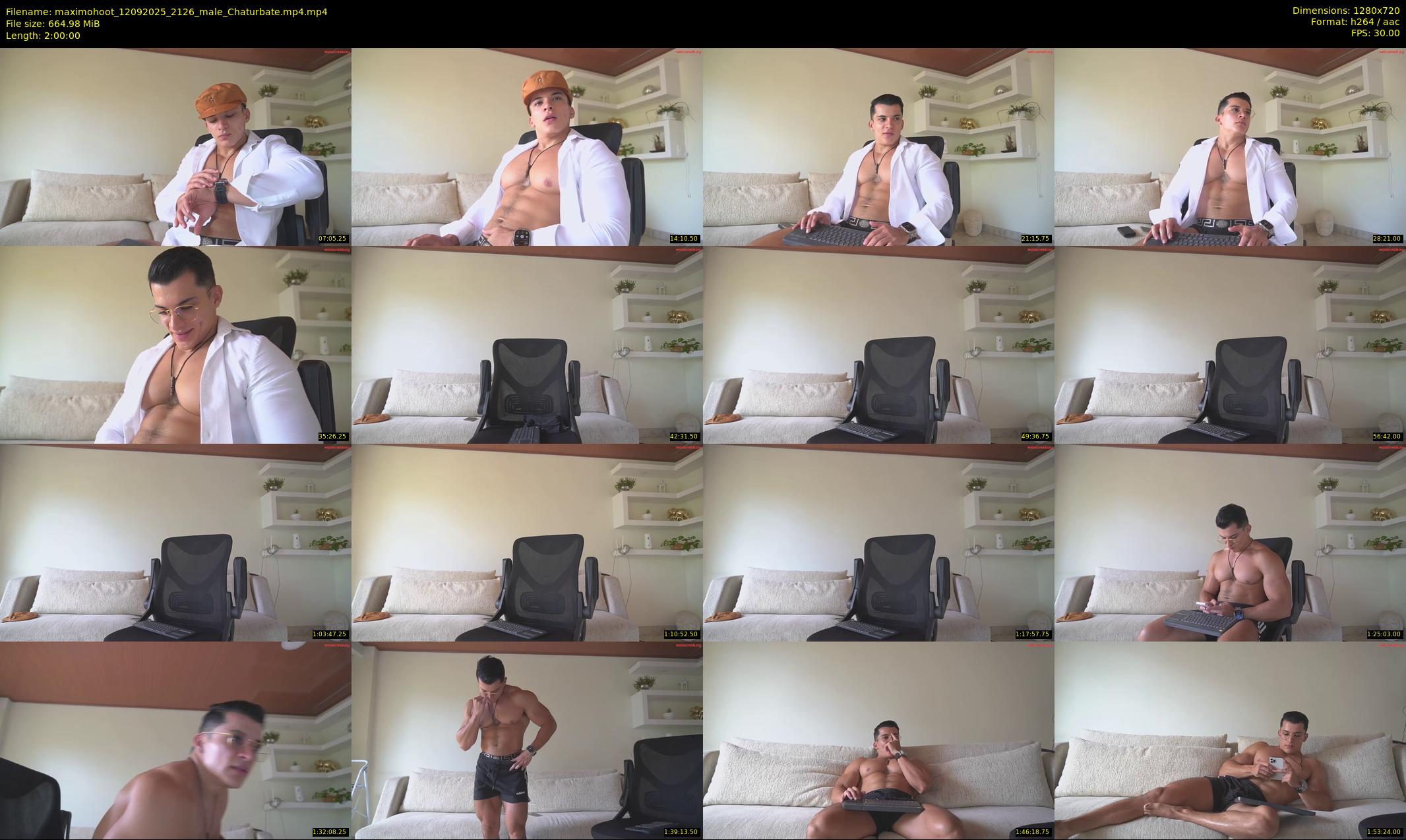 maximohoot — 120 minute Chaturbate male cam show recording, 720p, Sep 12, 2025