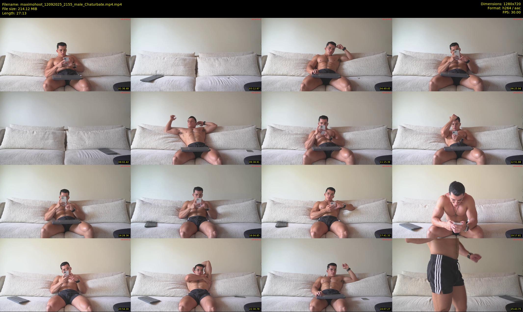 maximohoot — 28 minute Chaturbate male cam show recording, 720p, Sep 12, 2025