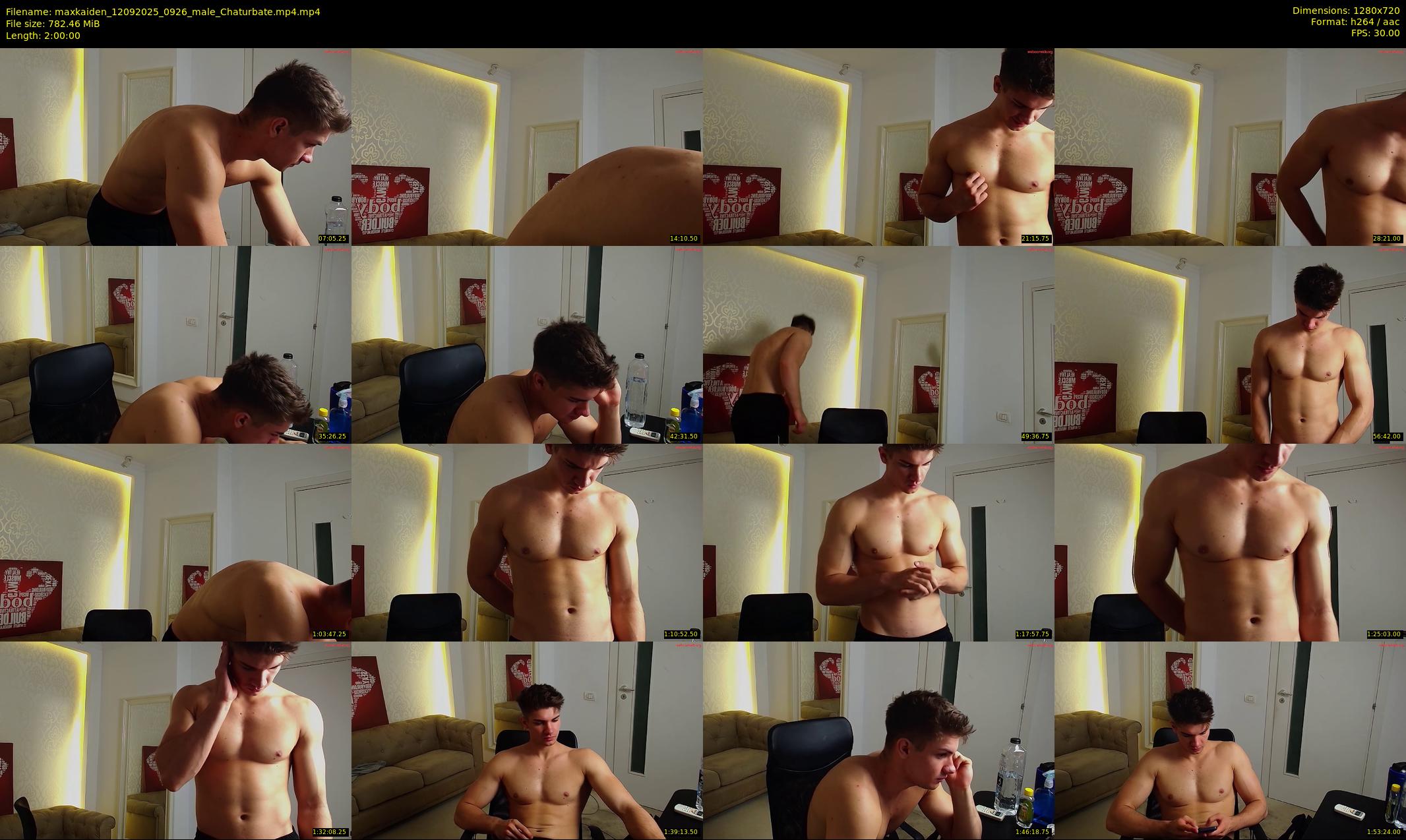 maxkaiden — 120 minute Chaturbate male cam show recording, 720p, Sep 12, 2025