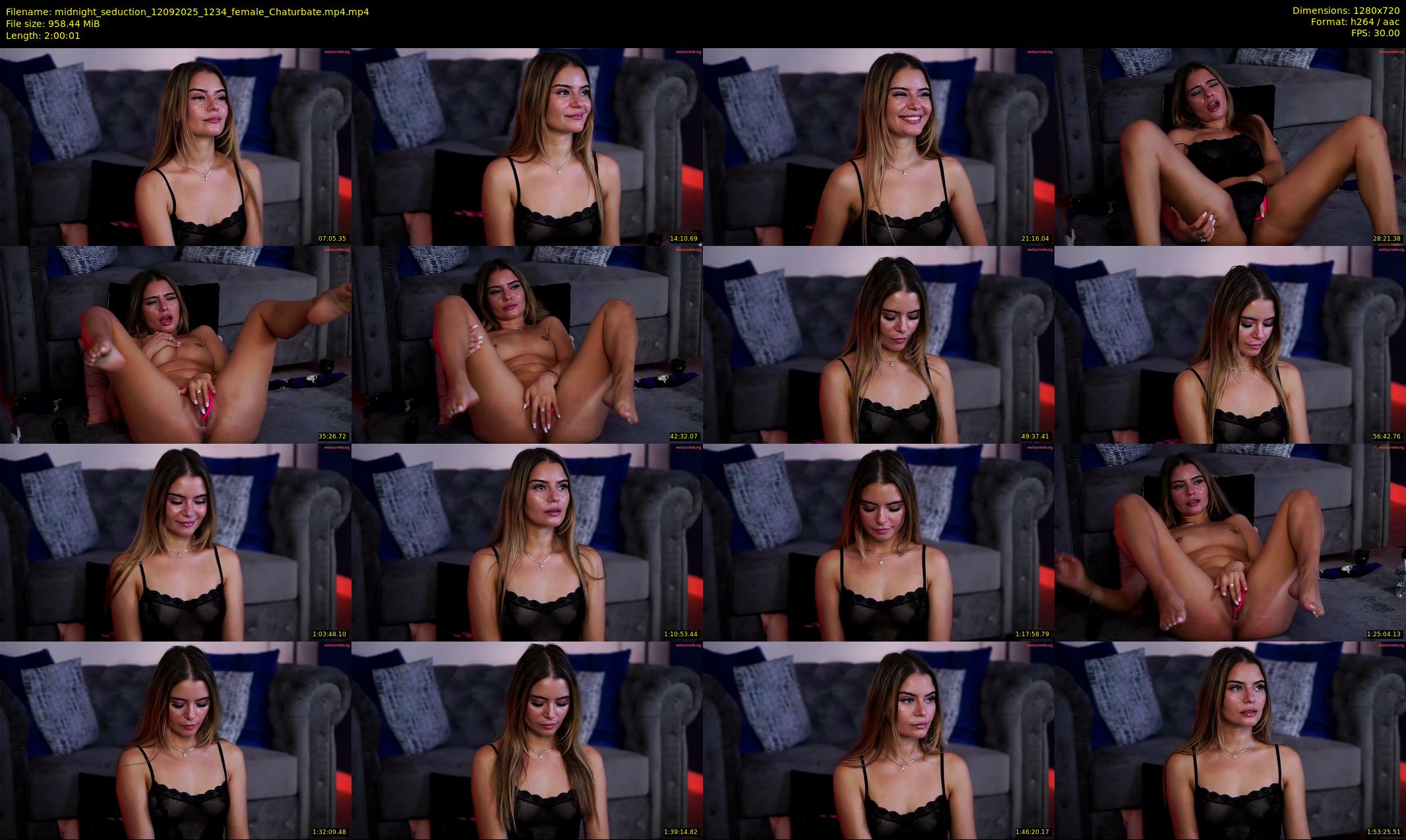 midnight_seduction — 121 minute Chaturbate female cam show recording, 720p, Sep 12, 2025