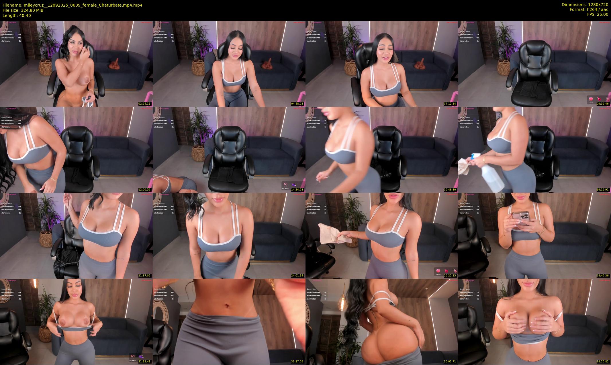 mileycruz_ — 41 minute Chaturbate female cam show recording, 720p, Sep 12, 2025