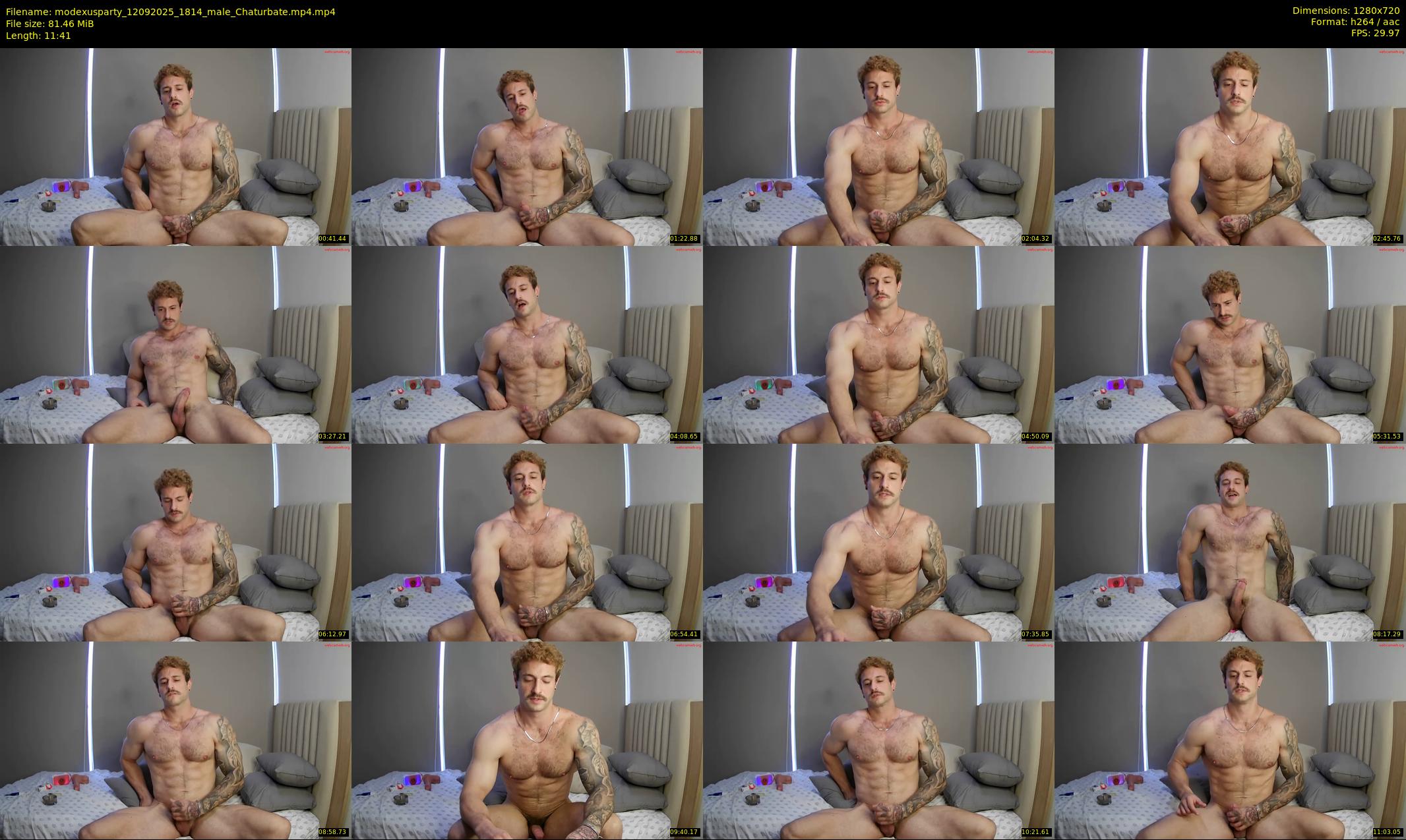 modexusparty — 12 minute Chaturbate male cam show recording, 720p, Sep 12, 2025