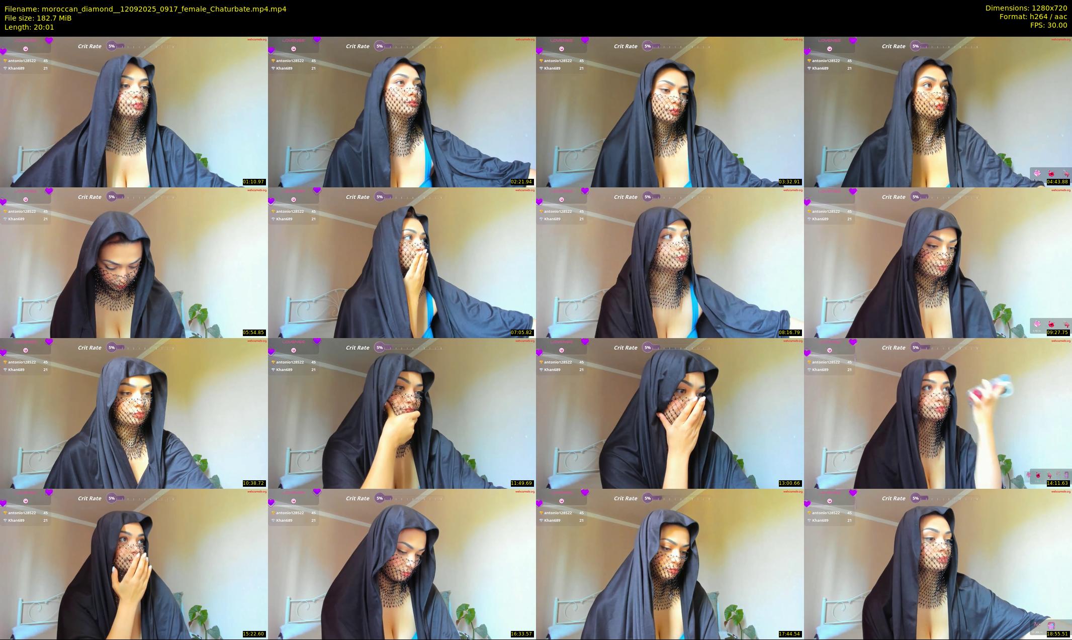 moroccan_diamond_ — 21 minute Chaturbate female cam show recording, 720p, Sep 12, 2025