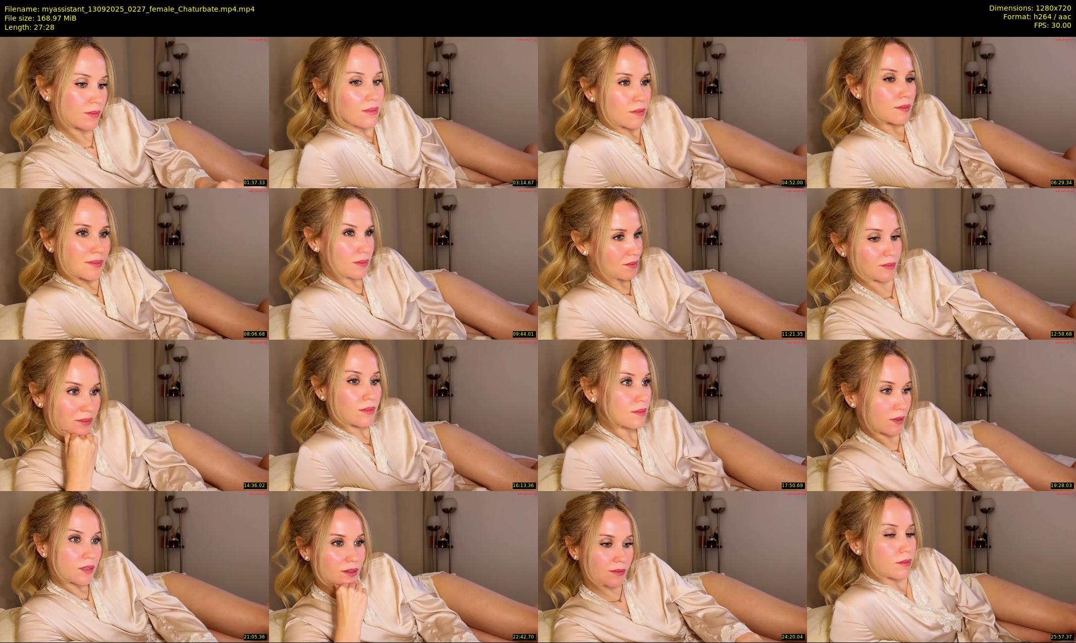 myassistant — 28 minute Chaturbate female cam show recording, 720p, Sep 13, 2025
