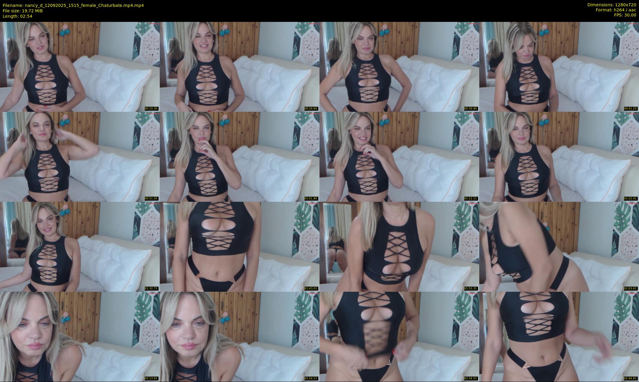 nancy_d — 3 minute Chaturbate female cam show recording, 720p, Sep 12, 2025