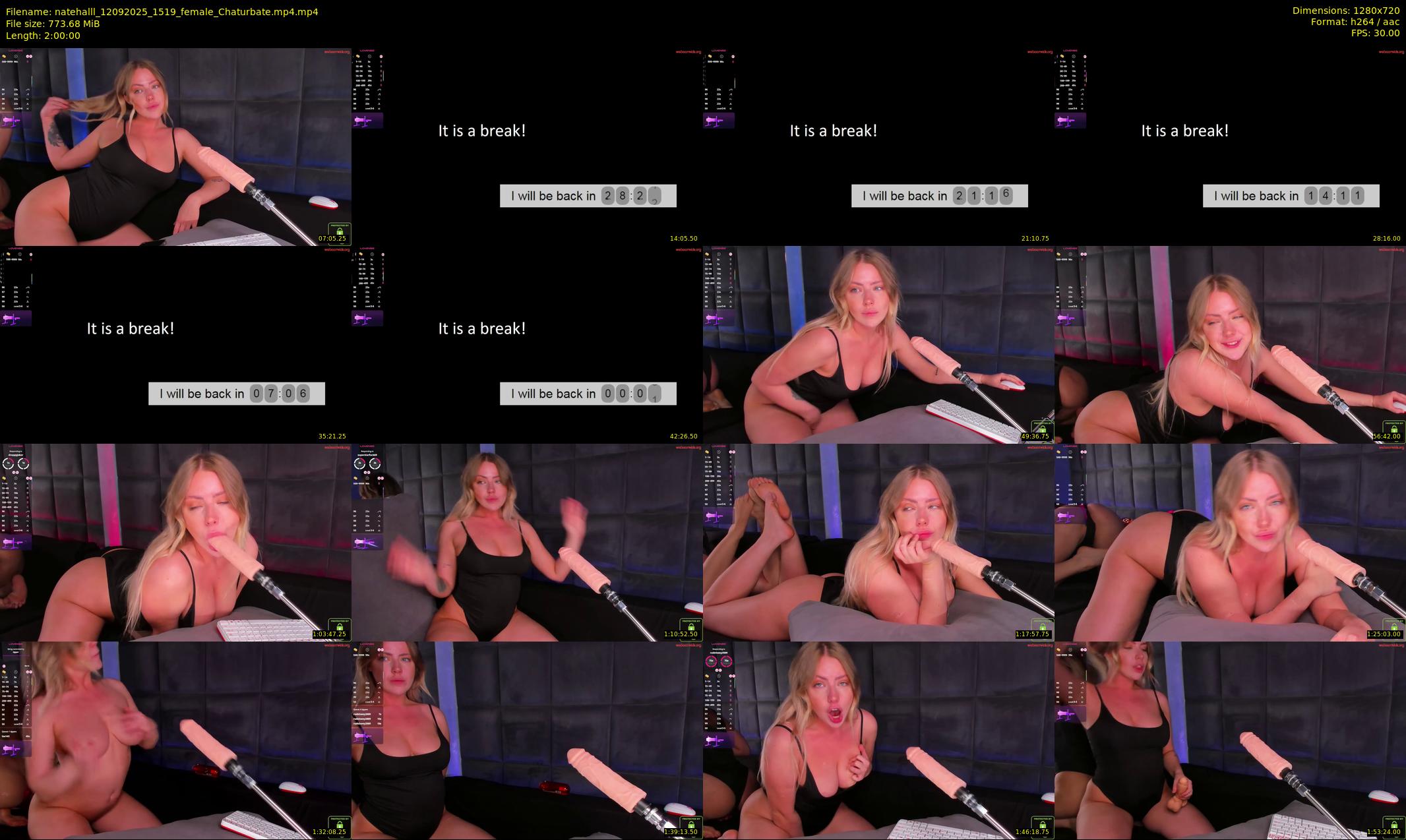 natehalll — 120 minute Chaturbate female cam show recording, 720p, Sep 12, 2025