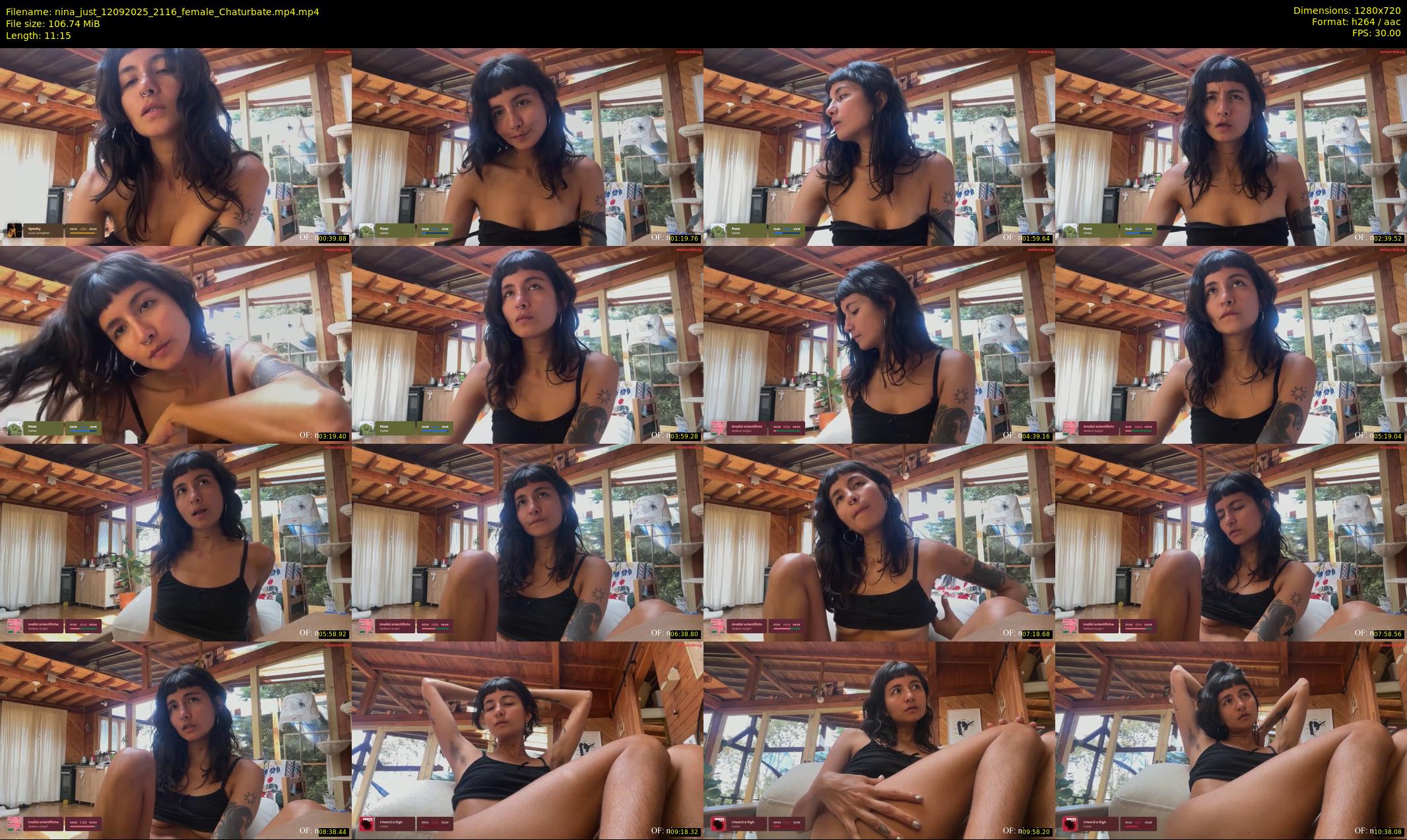 nina_just — 12 minute Chaturbate female cam show recording, 720p, Sep 12, 2025