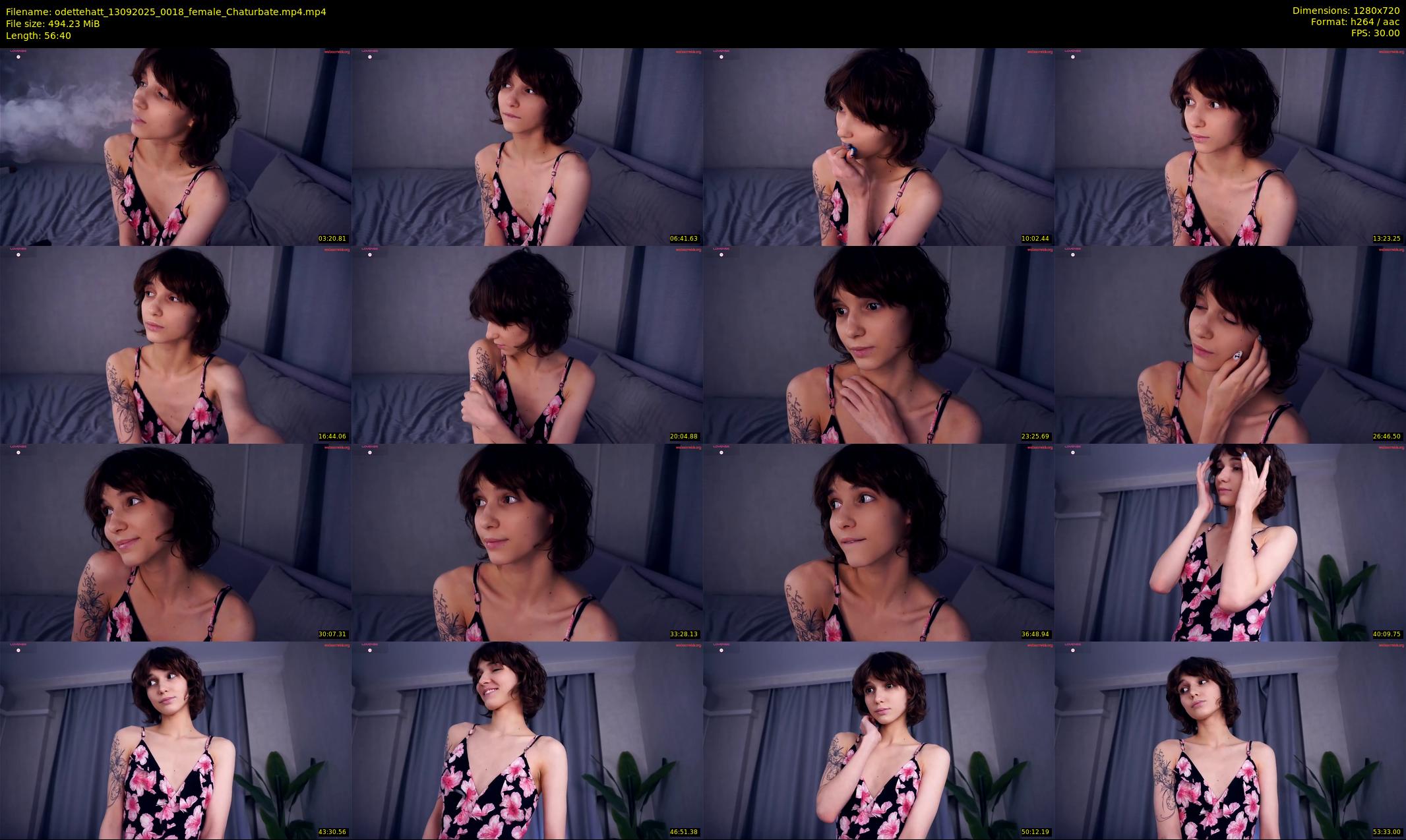 odettehatt — 57 minute Chaturbate female cam show recording, 720p, Sep 13, 2025