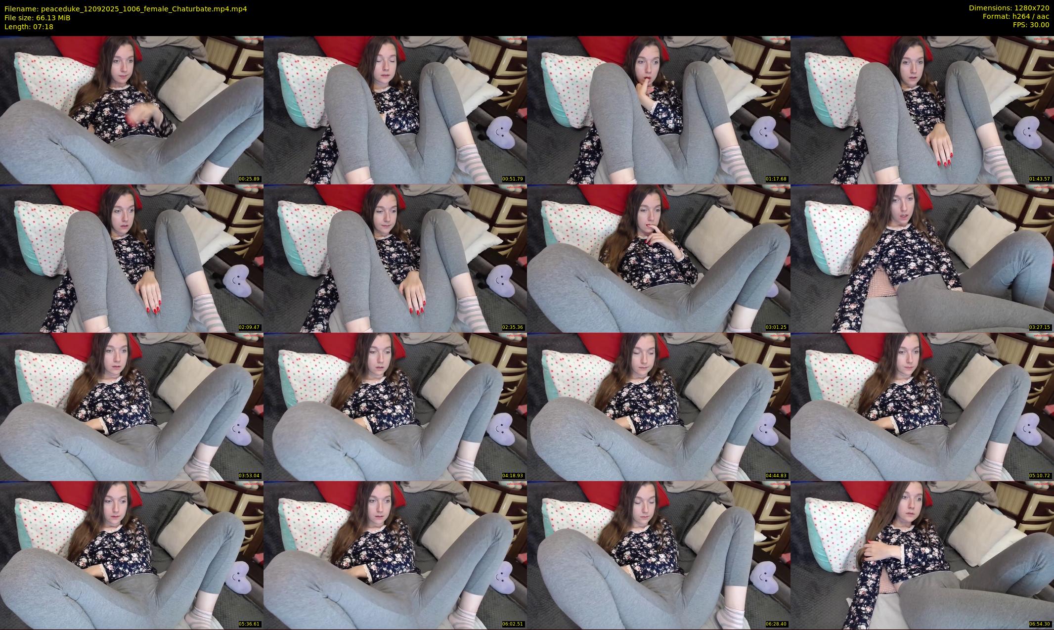 peaceduke — 8 minute Chaturbate female cam show recording, 720p, Sep 12, 2025