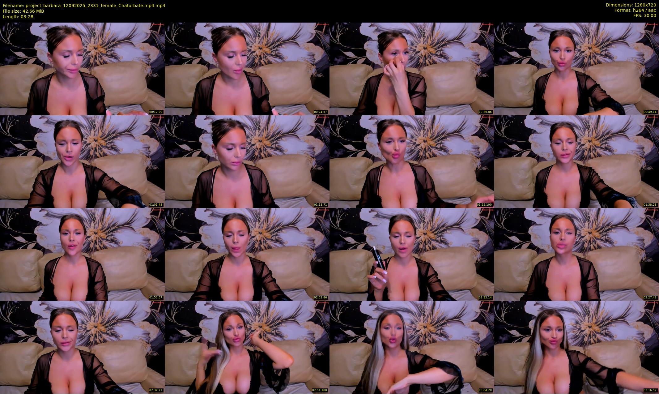 project_barbara — 4 minute Chaturbate female cam show recording, 720p, Sep 12, 2025