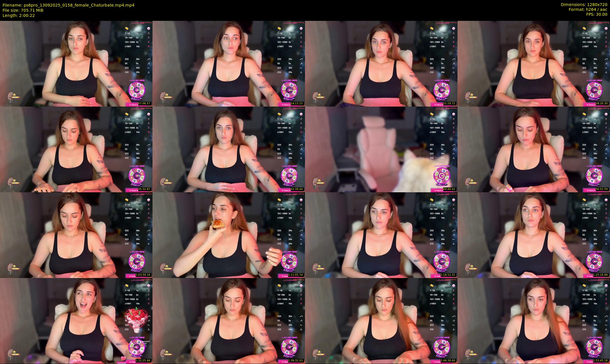 ps6pro — 121 minute Chaturbate female cam show recording, 720p, Sep 13, 2025