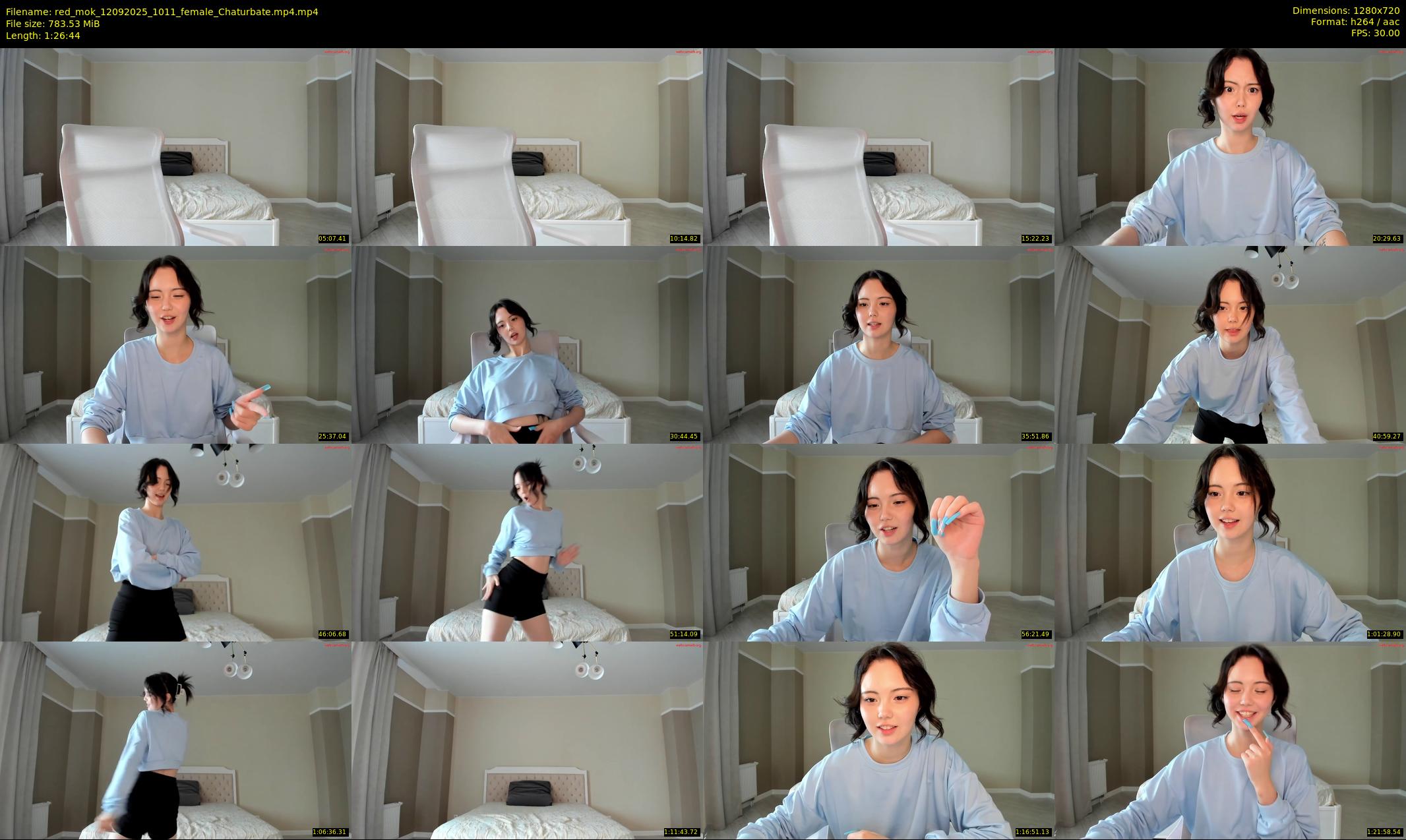 red_mok — 87 minute Chaturbate female cam show recording, 720p, Sep 12, 2025