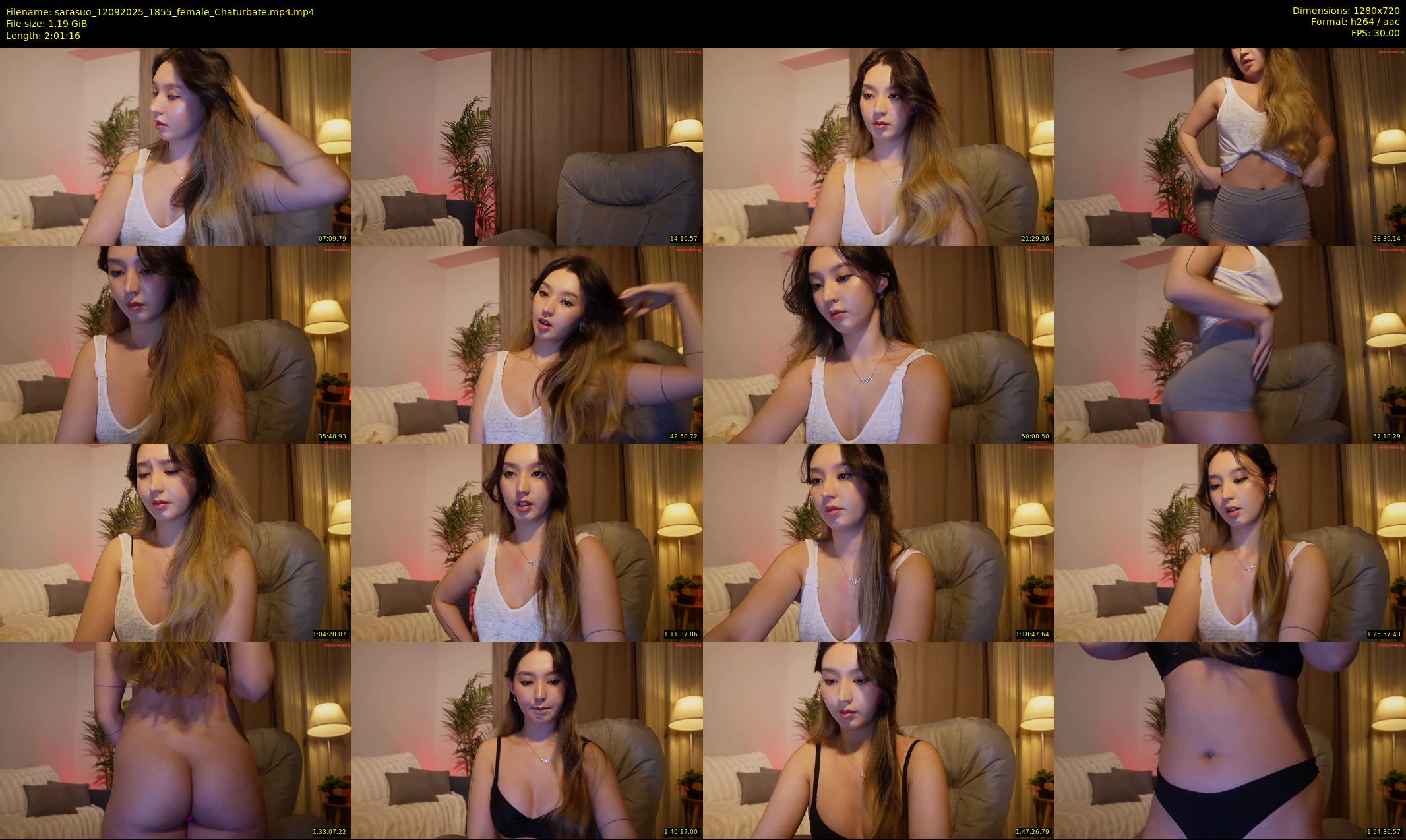 sarasuo — 122 minute Chaturbate female cam show recording, 720p, Sep 12, 2025