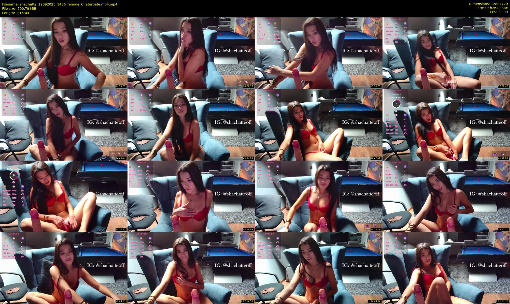 shachatte — 77 minute Chaturbate couple cam show recording, 720p, Sep 12, 2025