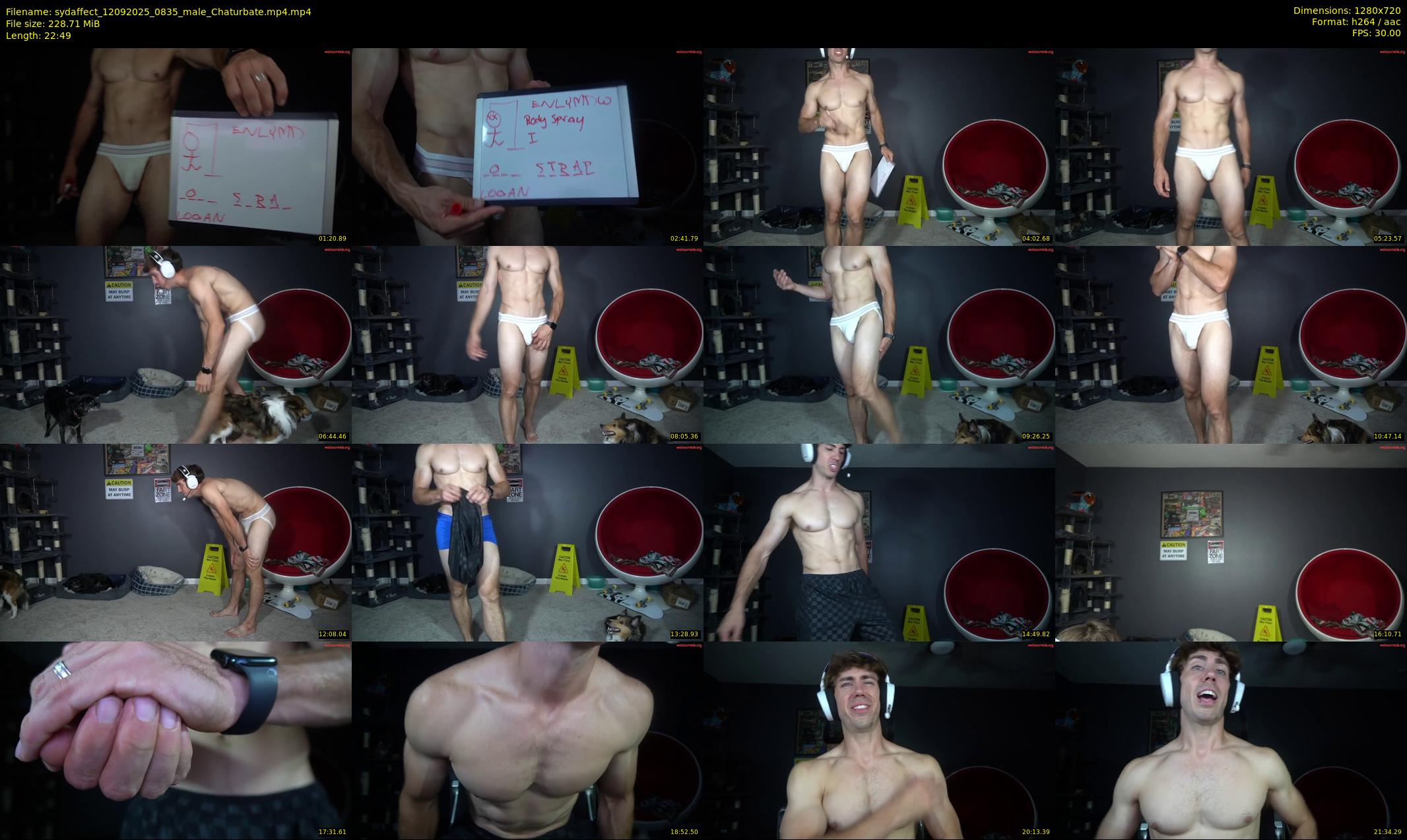 sydaffect — 23 minute Chaturbate male cam show recording, 720p, Sep 12, 2025