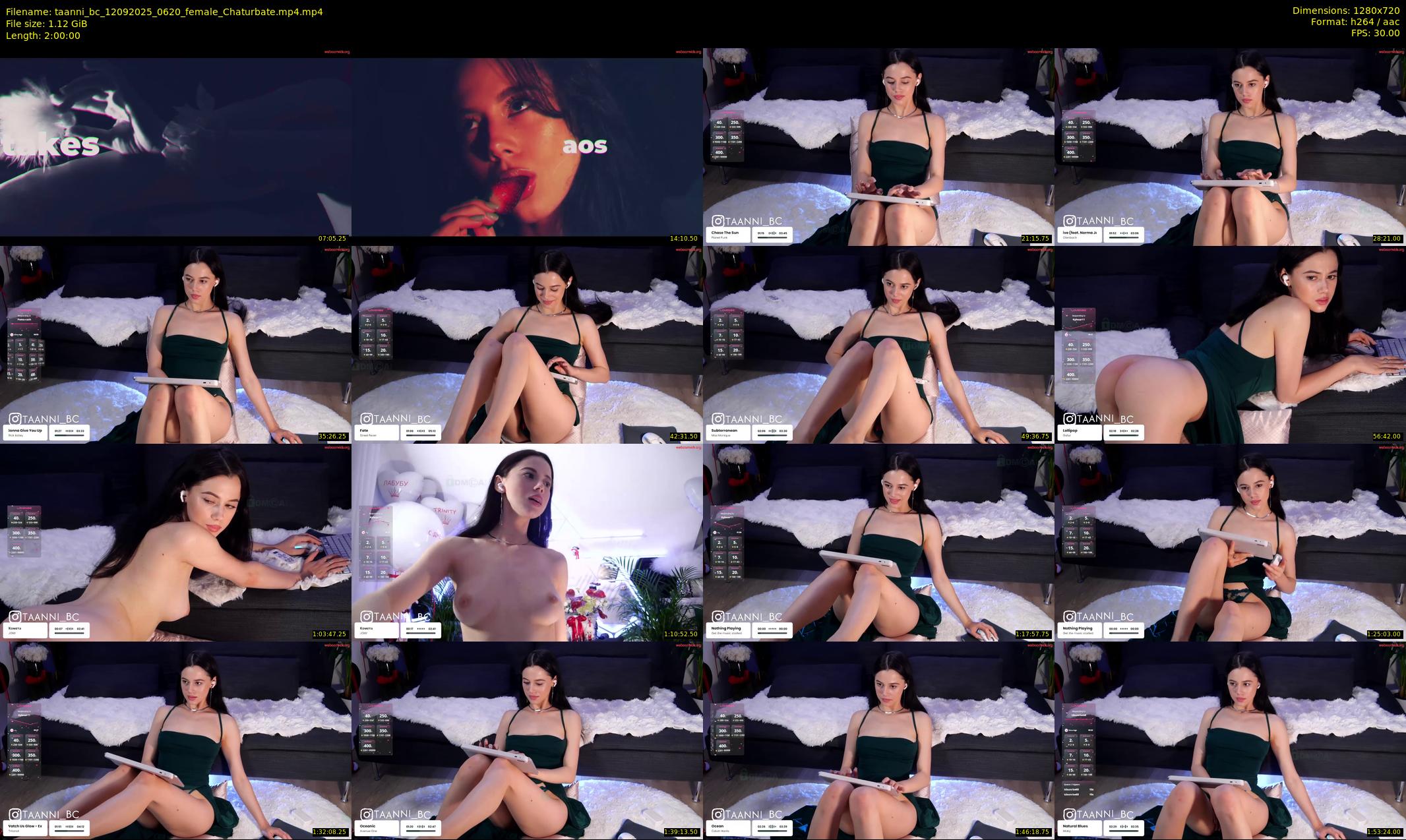 taanni_bc — 120 minute Chaturbate female cam show recording, 720p, Sep 12, 2025