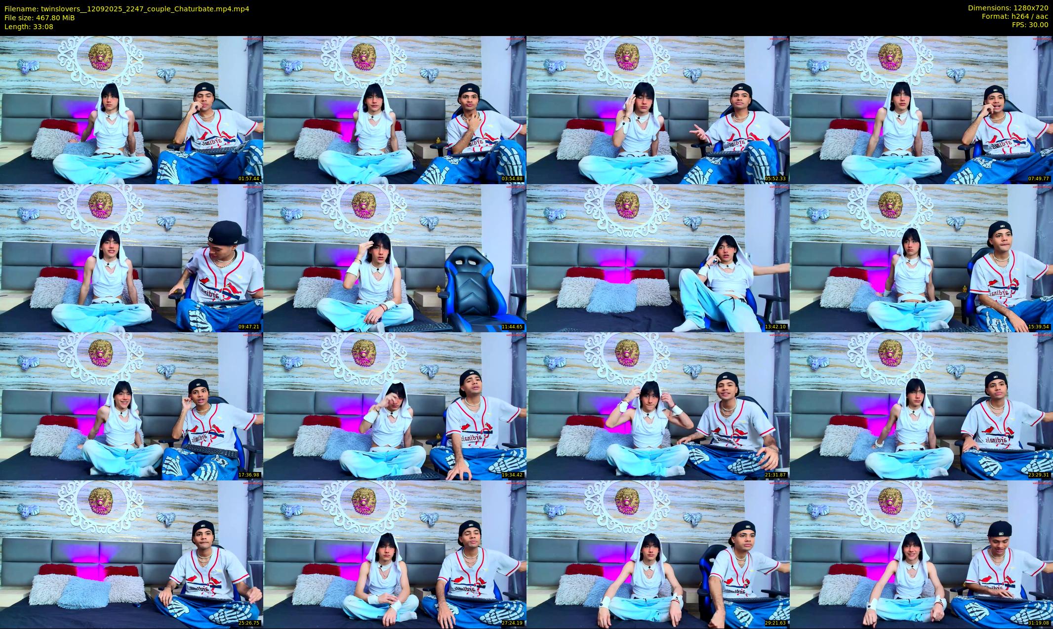 twinslovers_ — 34 minute Chaturbate couple cam show recording, 720p, Sep 12, 2025