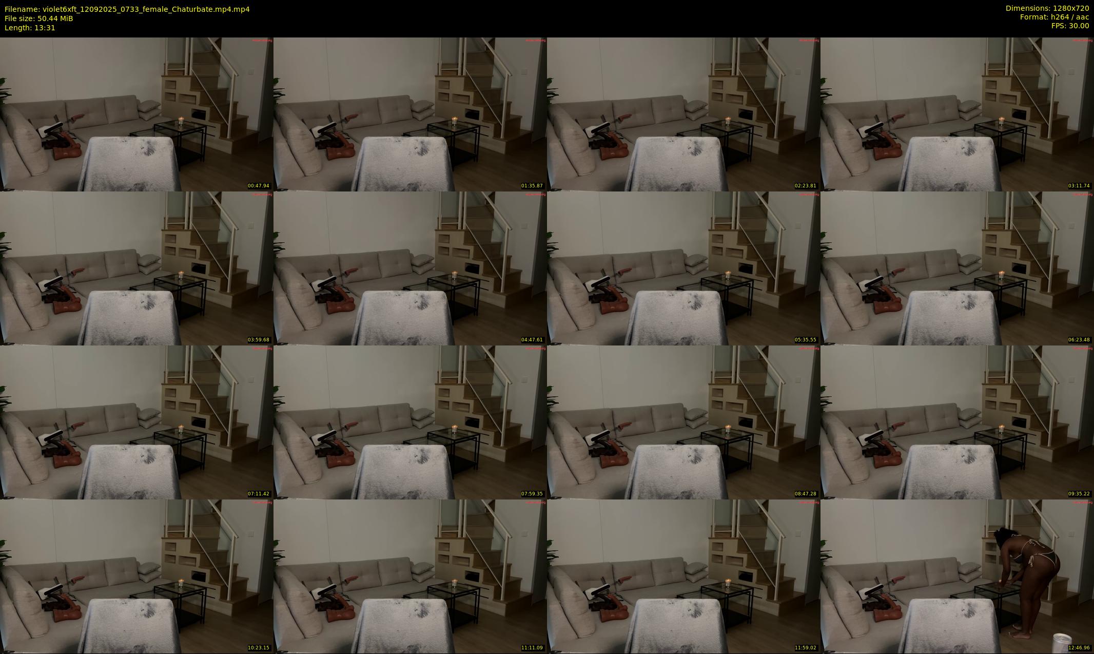 violet6xft — 14 minute Chaturbate female cam show recording, 720p, Sep 12, 2025