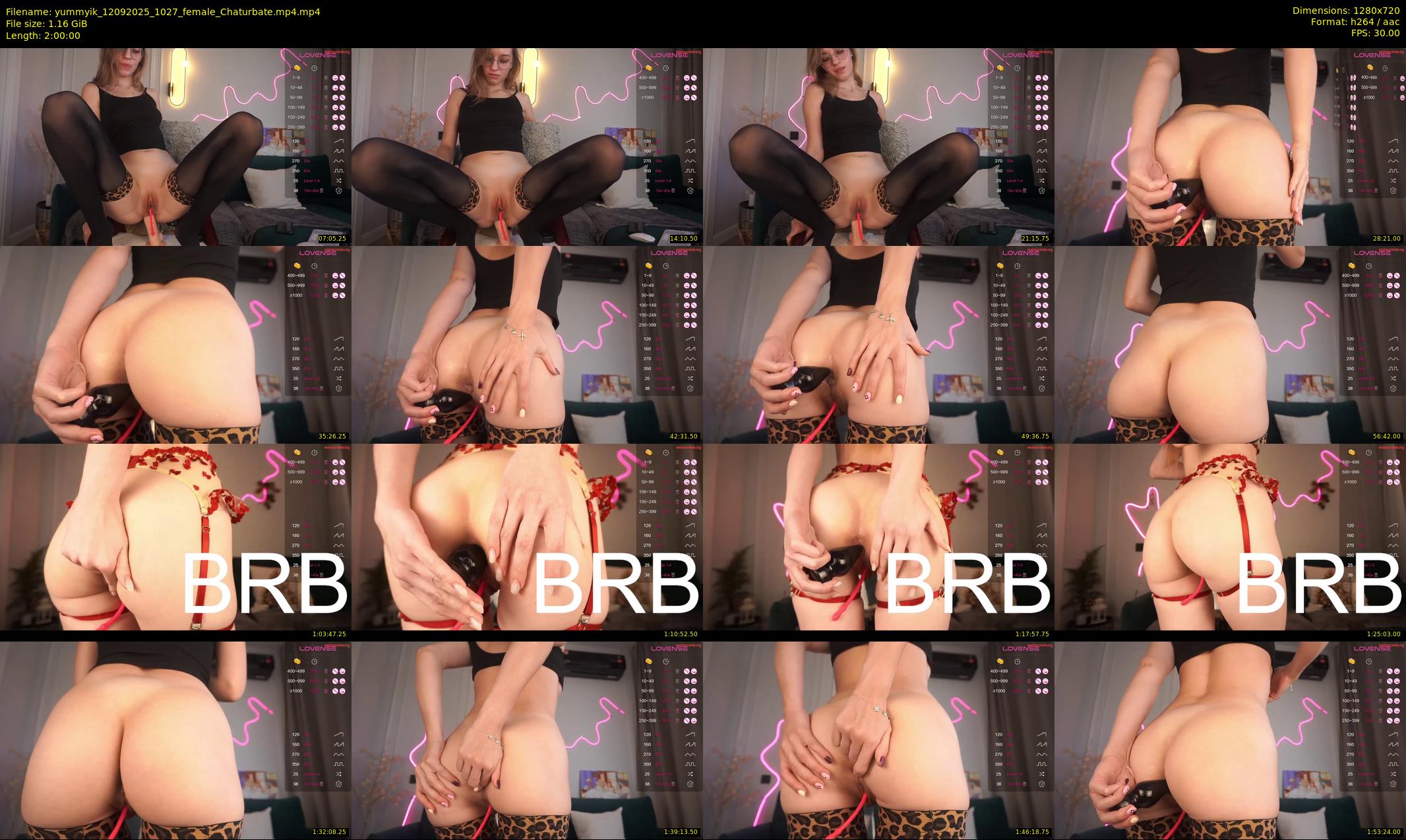 yummyik — 120 minute Chaturbate female cam show recording, 720p, Sep 12, 2025