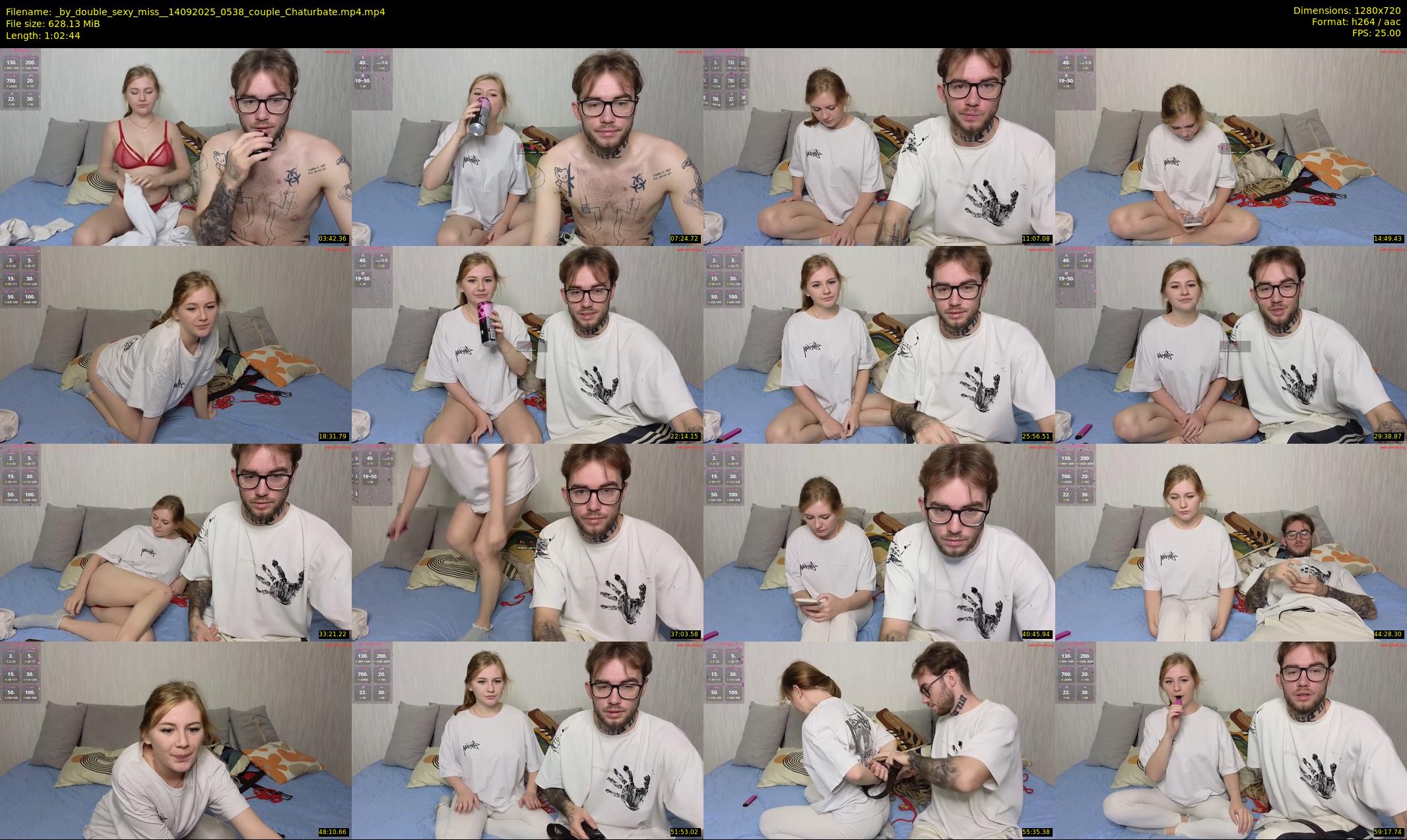 _by_double_sexy_miss_ — 63 minute Chaturbate couple cam show recording, 720p, Sep 14, 2025
