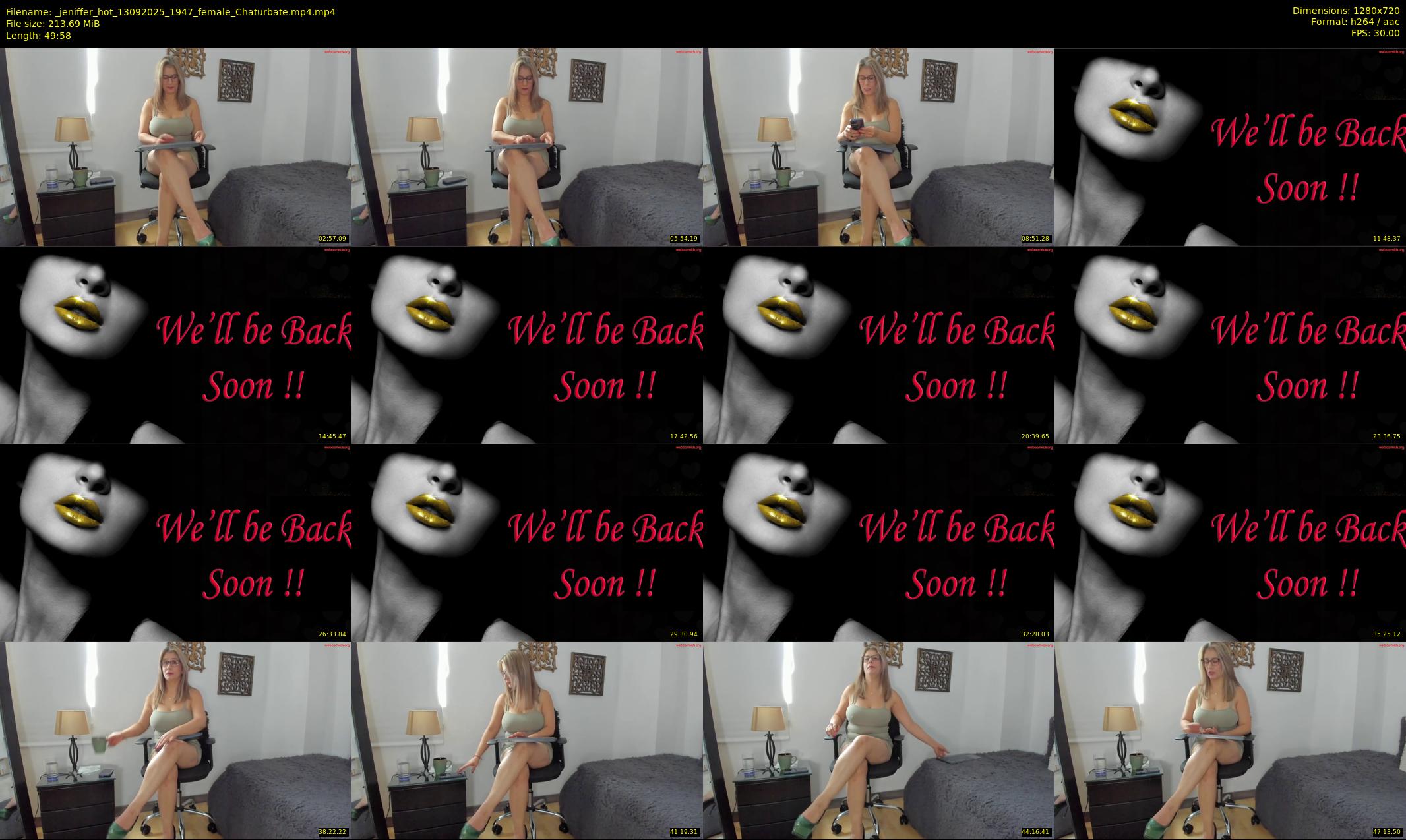 _jeniffer_hot — 50 minute Chaturbate female cam show recording, 720p, Sep 13, 2025