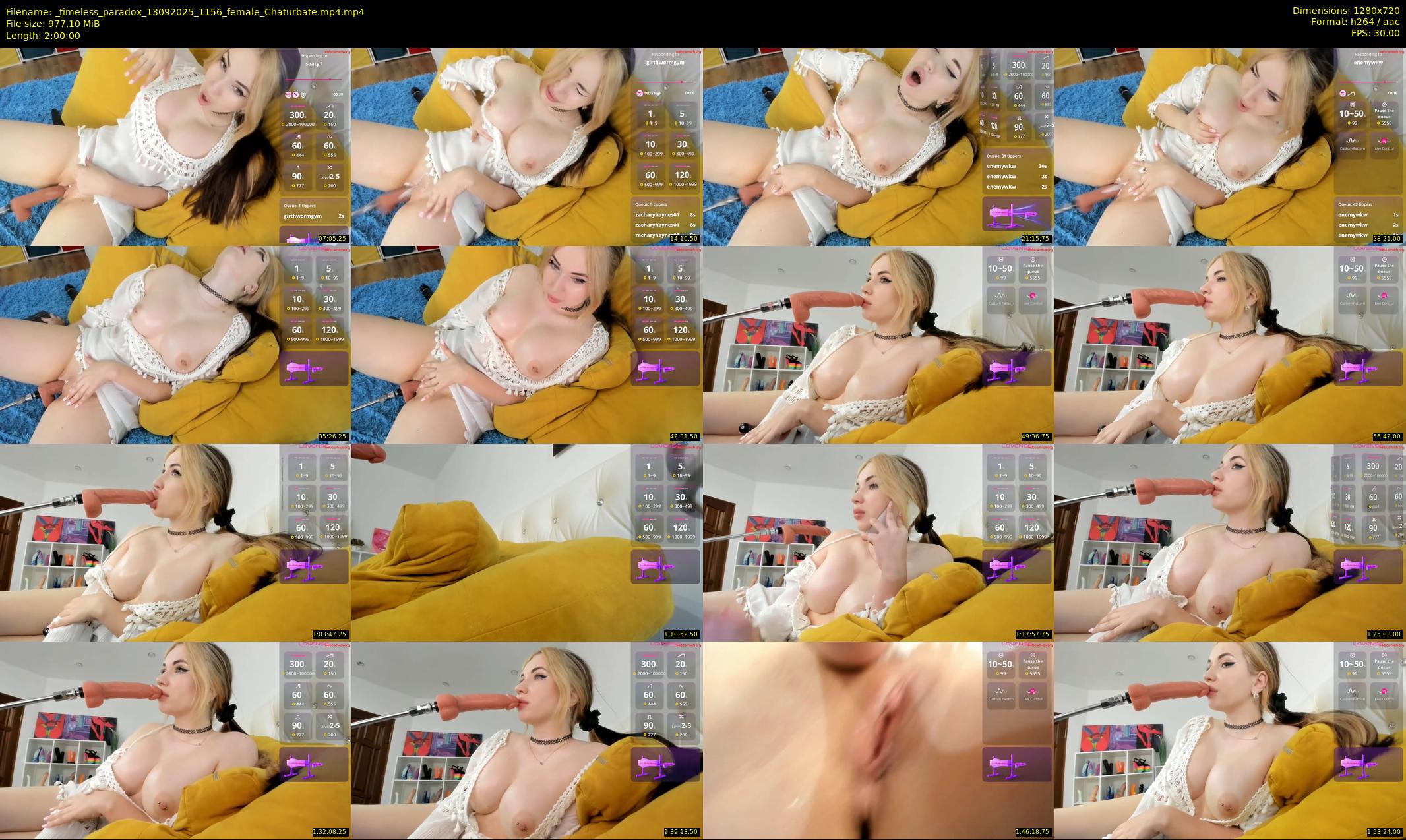 _timeless_paradox — 120 minute Chaturbate female cam show recording, 720p, Sep 13, 2025