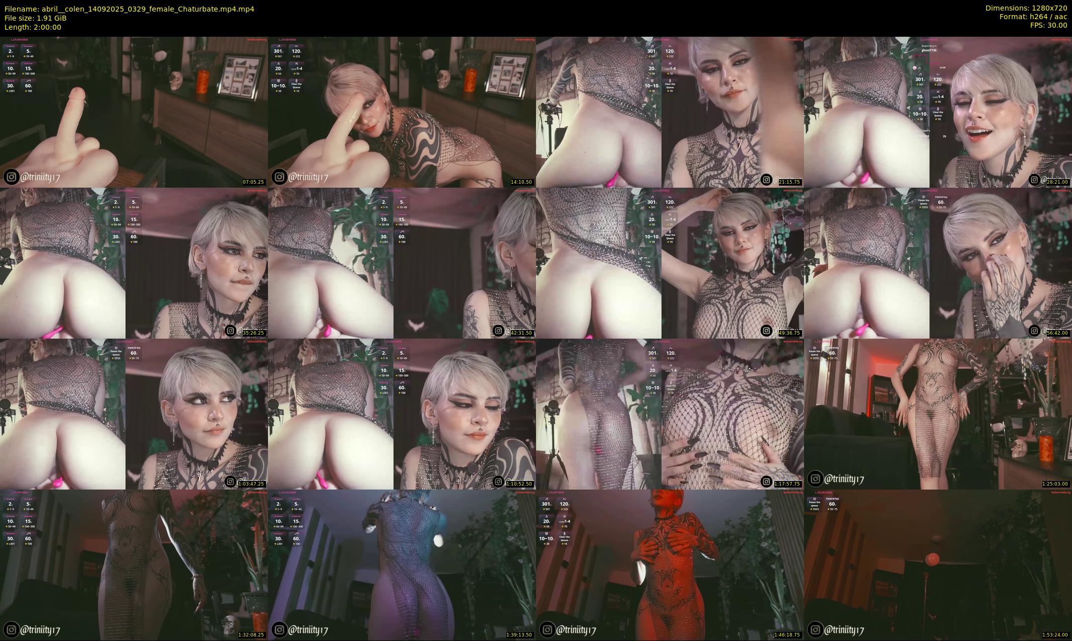 abril__colen — 120 minute Chaturbate female cam show recording, 720p, Sep 14, 2025