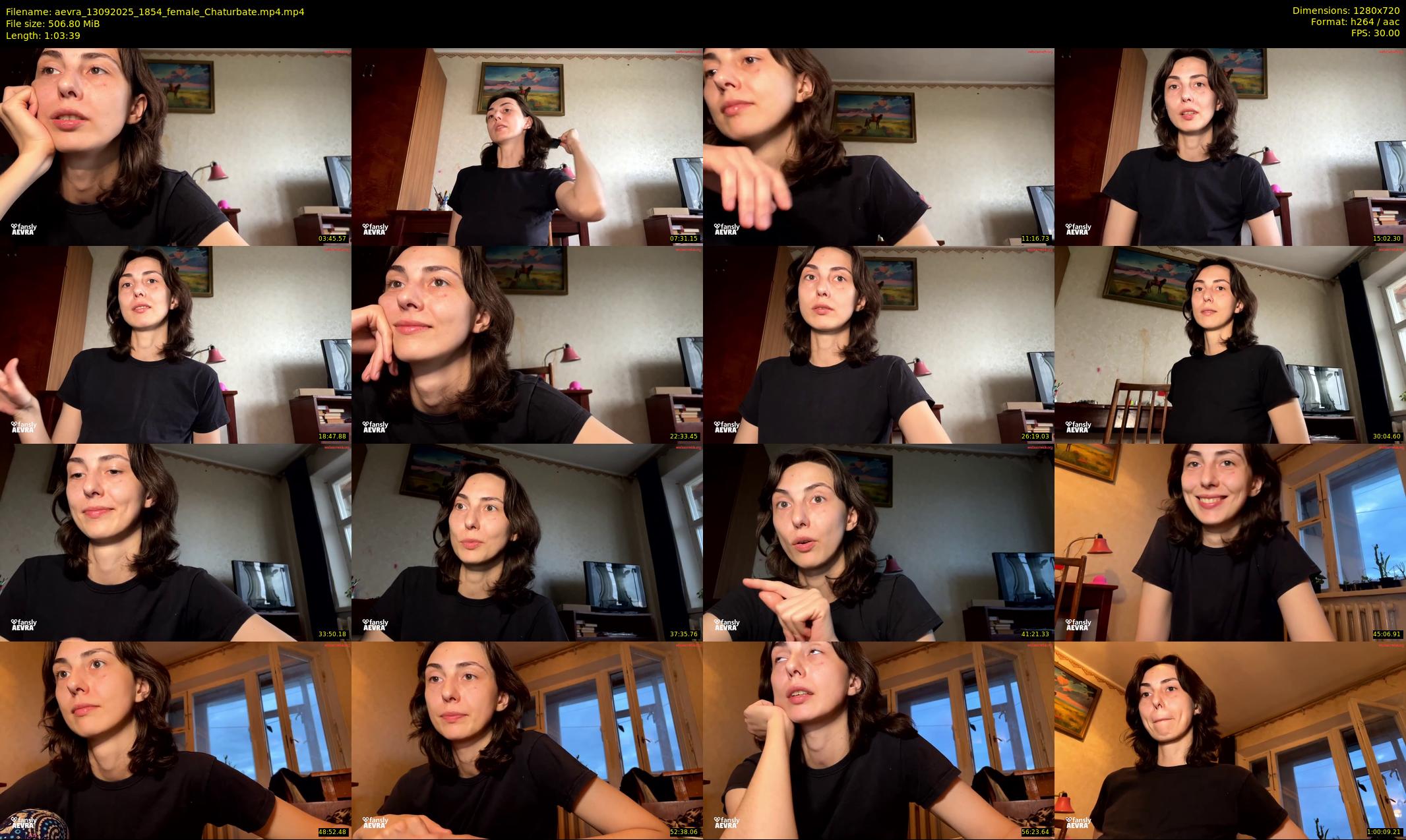 aevra — 64 minute Chaturbate female cam show recording, 720p, Sep 13, 2025