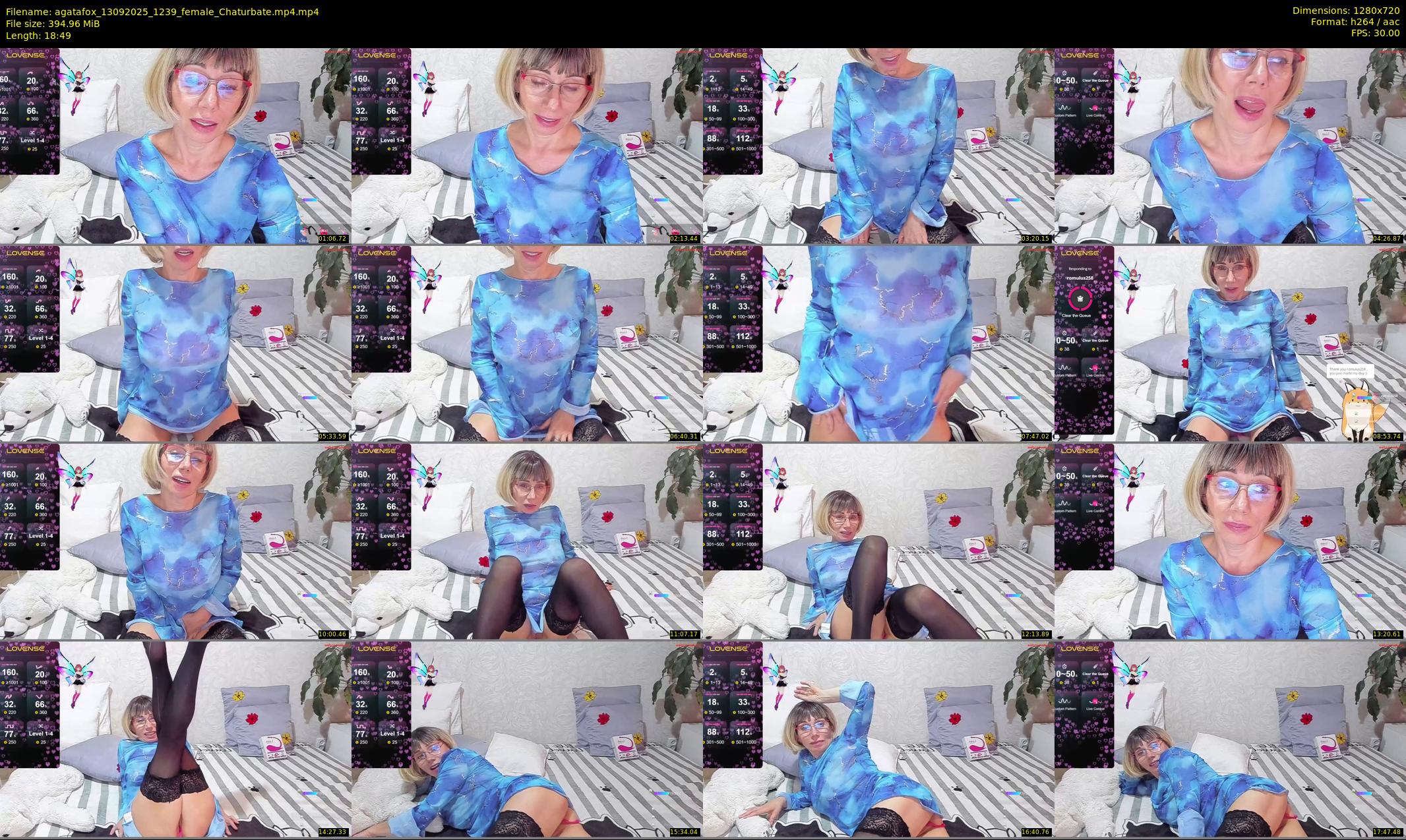 agatafox — 19 minute Chaturbate female cam show recording, 720p, Sep 13, 2025