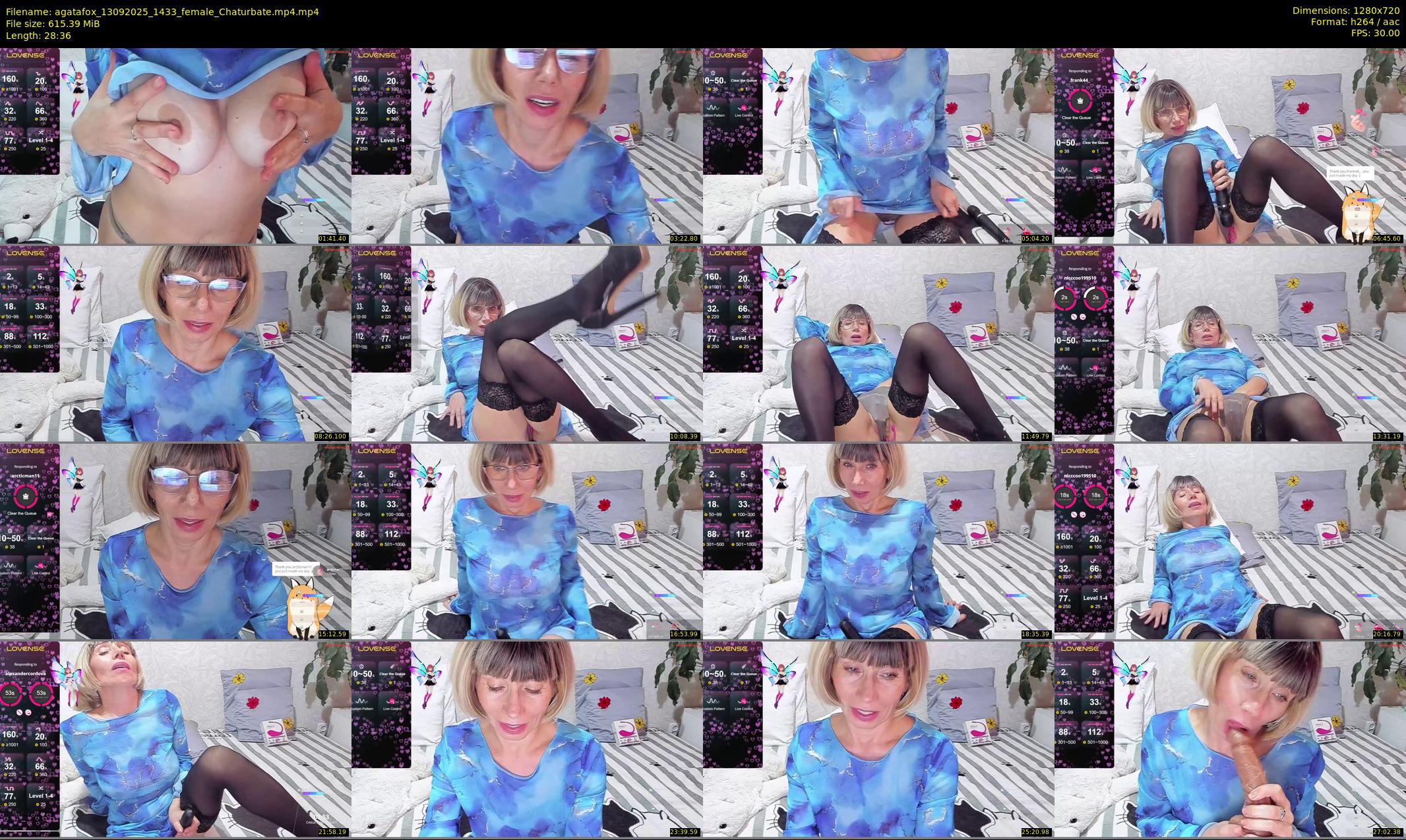 agatafox — 29 minute Chaturbate female cam show recording, 720p, Sep 13, 2025