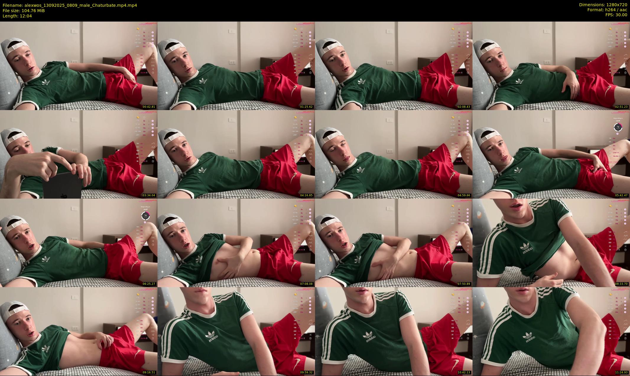 alexwos — 13 minute Chaturbate male cam show recording, 720p, Sep 13, 2025