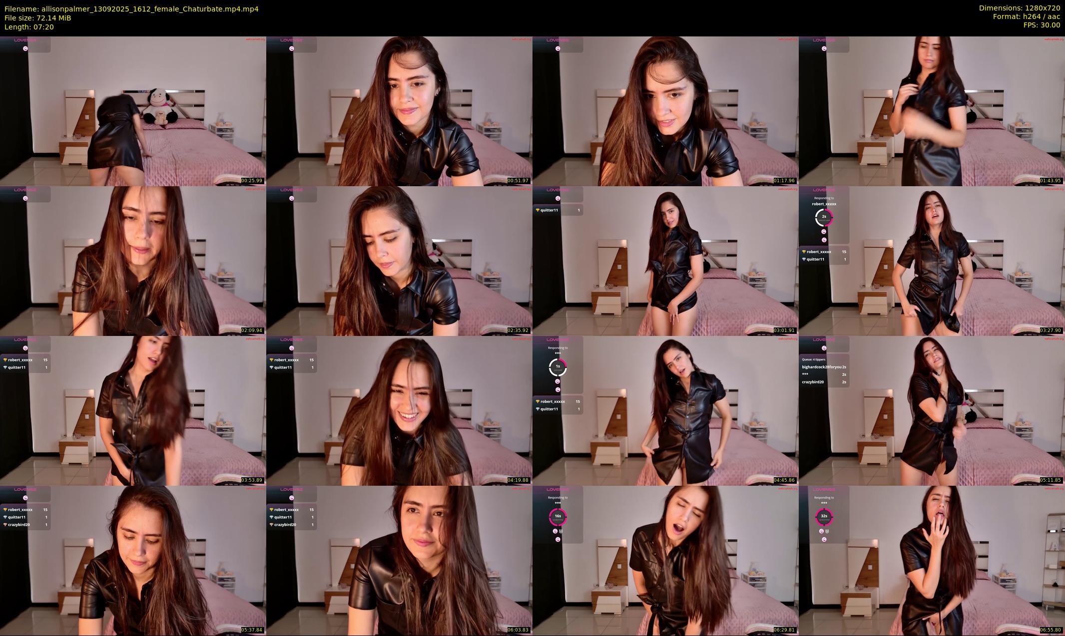 allisonpalmer — 8 minute Chaturbate female cam show recording, 720p, Sep 13, 2025