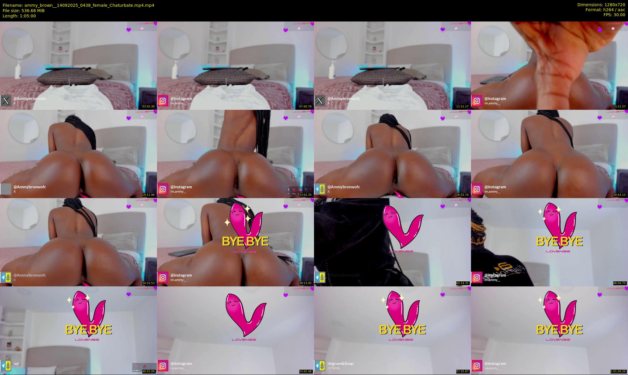 ammy_brown_ — 65 minute Chaturbate female cam show recording, 720p, Sep 14, 2025