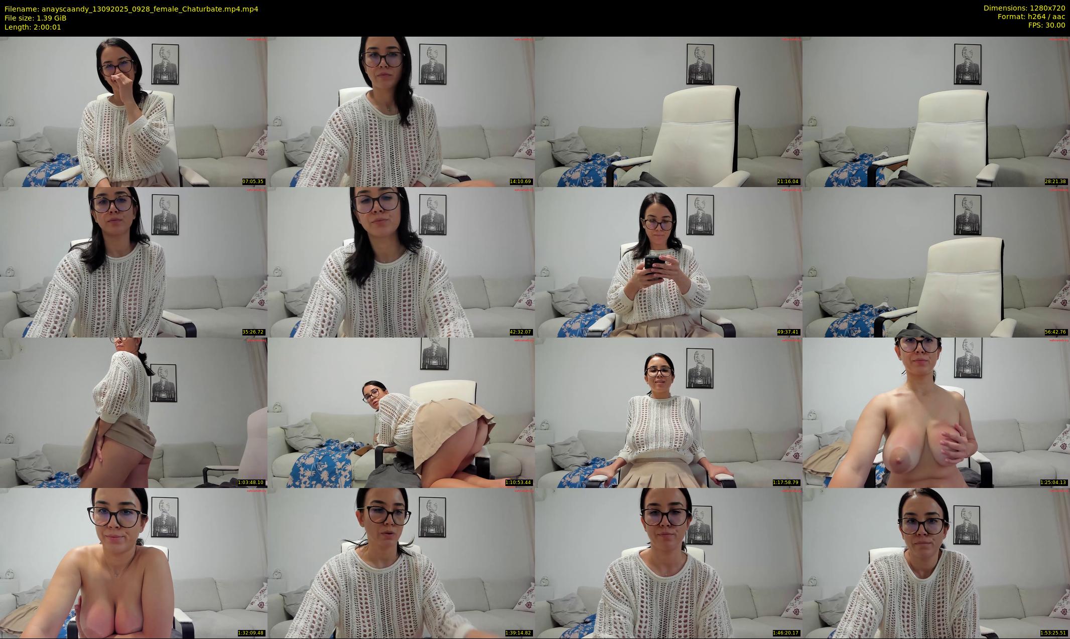 anayscaandy — 121 minute Chaturbate female cam show recording, 720p, Sep 13, 2025