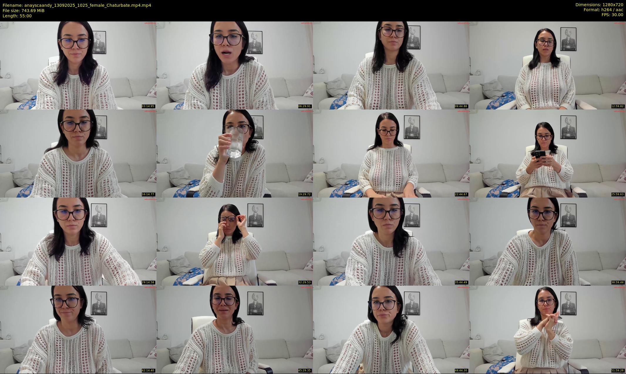 anayscaandy — 55 minute Chaturbate female cam show recording, 720p, Sep 13, 2025