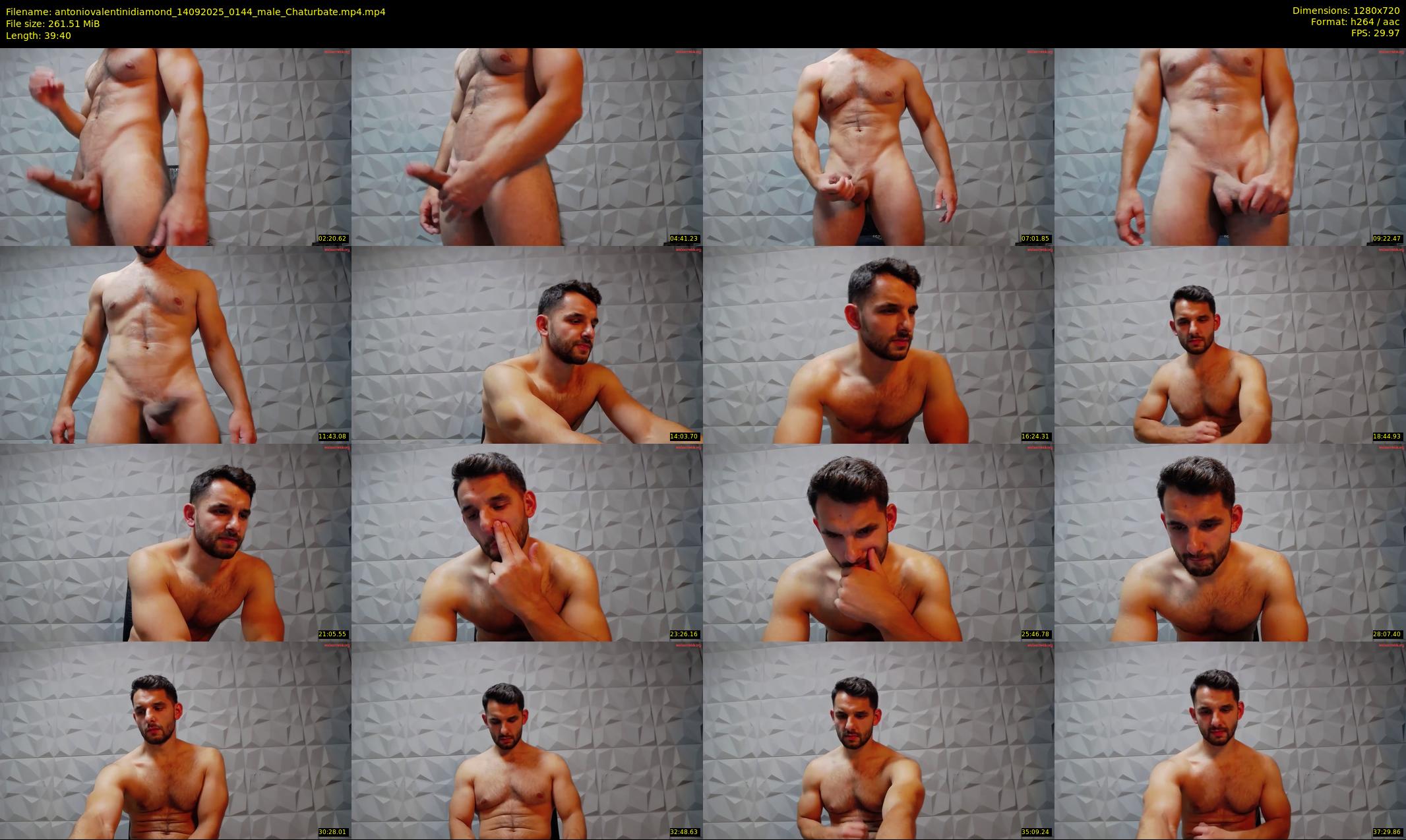 antoniovalentinidiamond — 40 minute Chaturbate male cam show recording, 720p, Sep 14, 2025