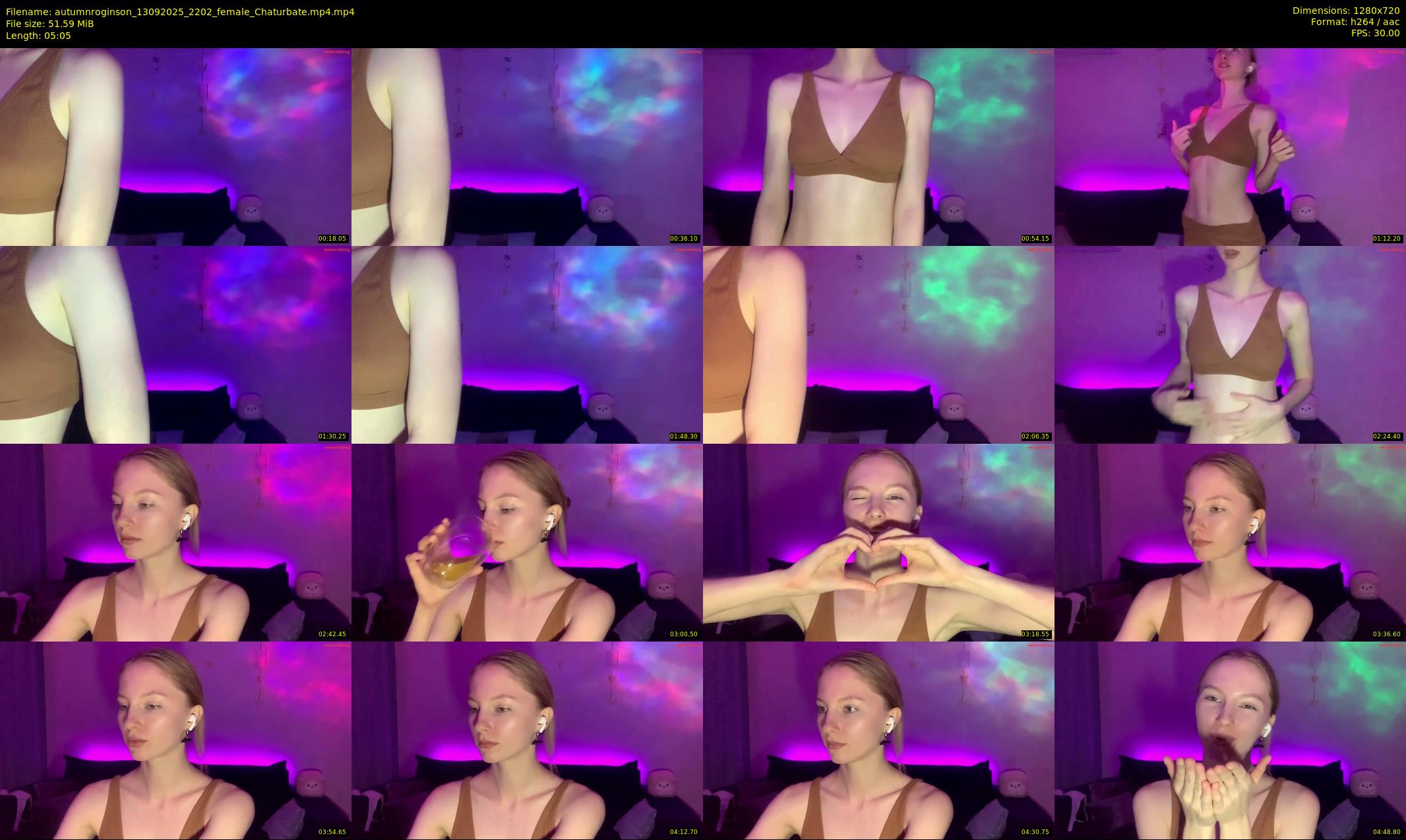 autumnroginson — 6 minute Chaturbate female cam show recording, 720p, Sep 13, 2025