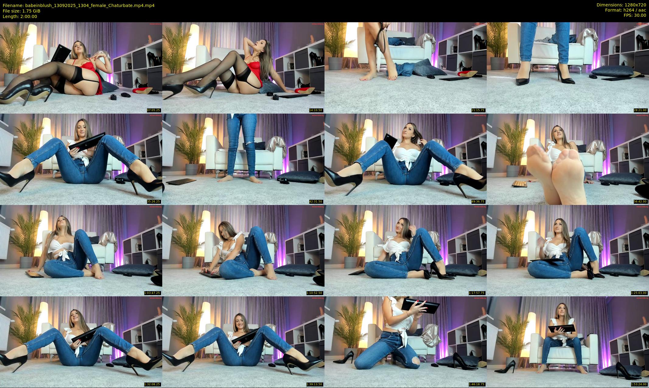 babeinblush — 120 minute Chaturbate female cam show recording, 720p, Sep 13, 2025