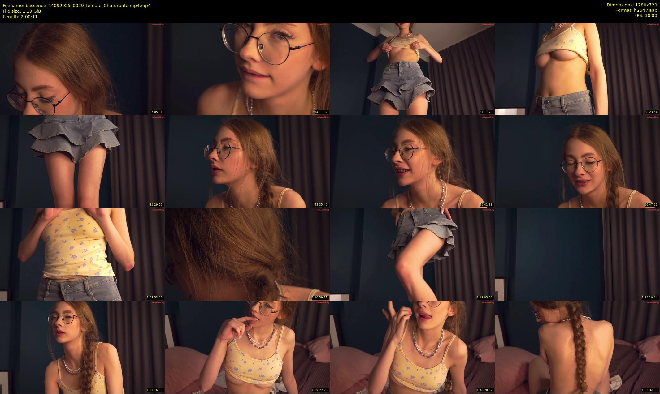 blissence — 121 minute Chaturbate female cam show recording, 720p, Sep 14, 2025
