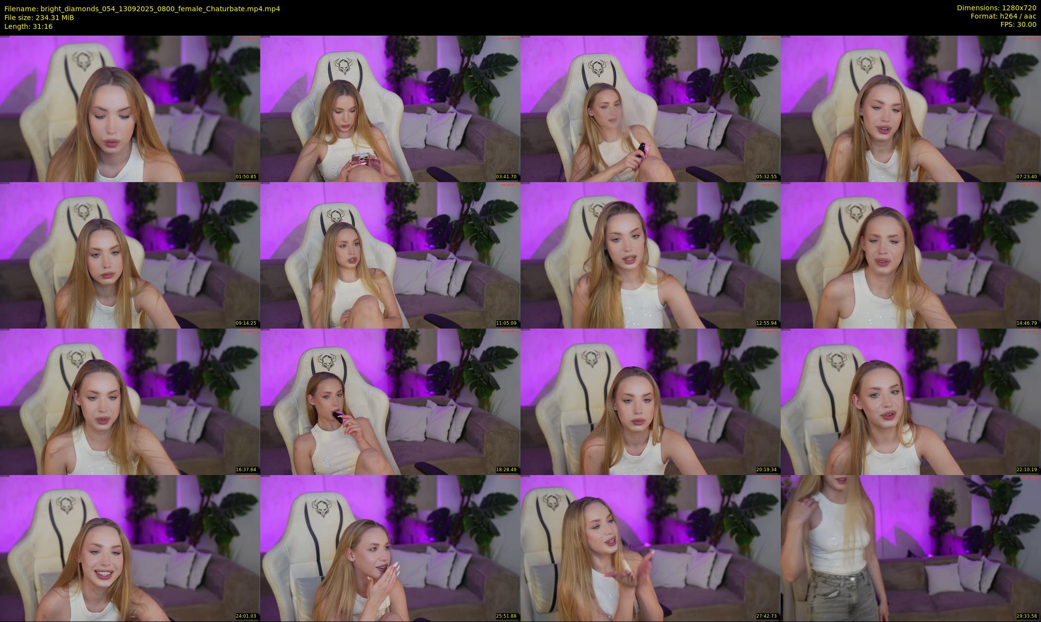 bright_diamonds_054 — 32 minute Chaturbate couple cam show recording, 720p, Sep 13, 2025