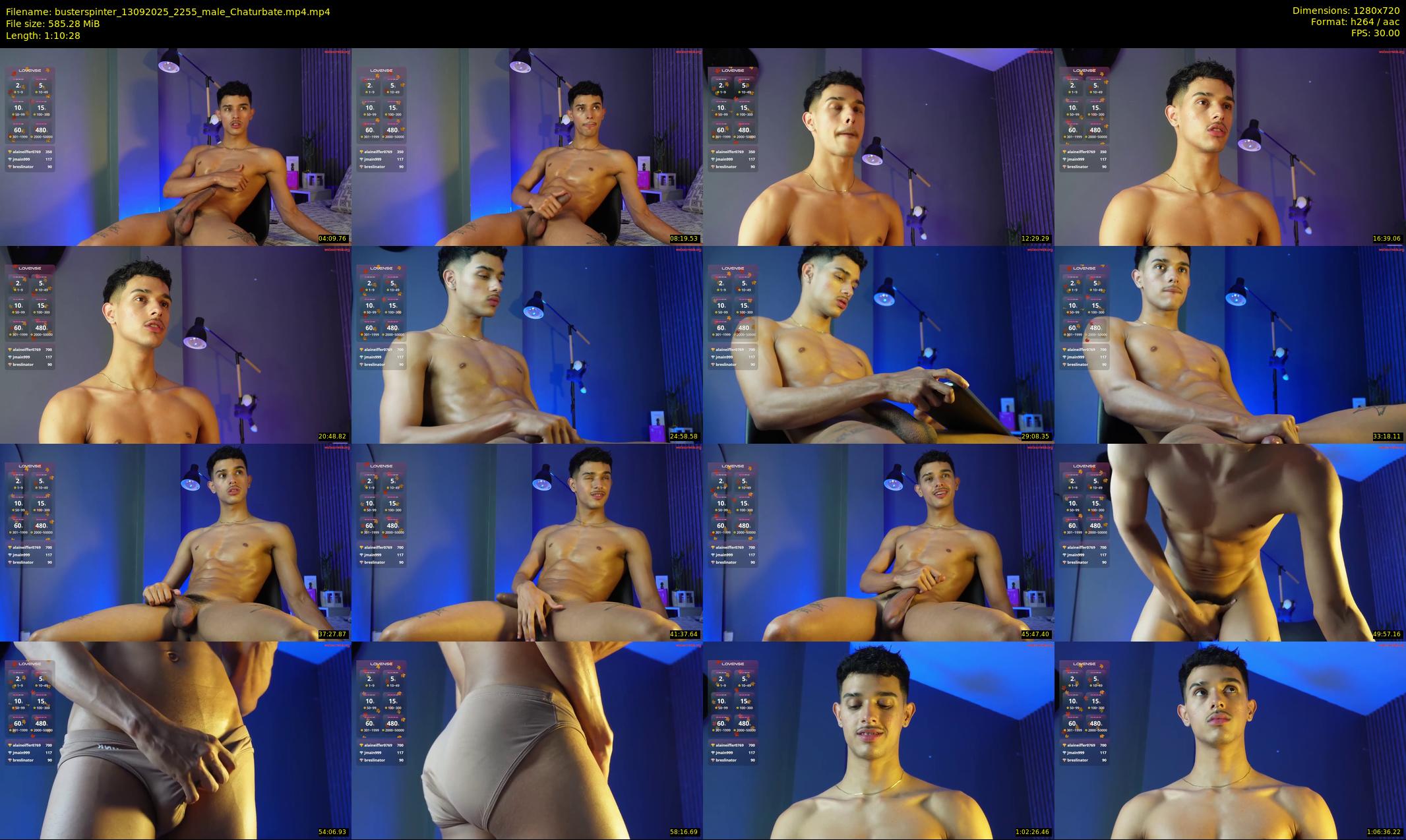 busterspinter — 71 minute Chaturbate male cam show recording, 720p, Sep 13, 2025