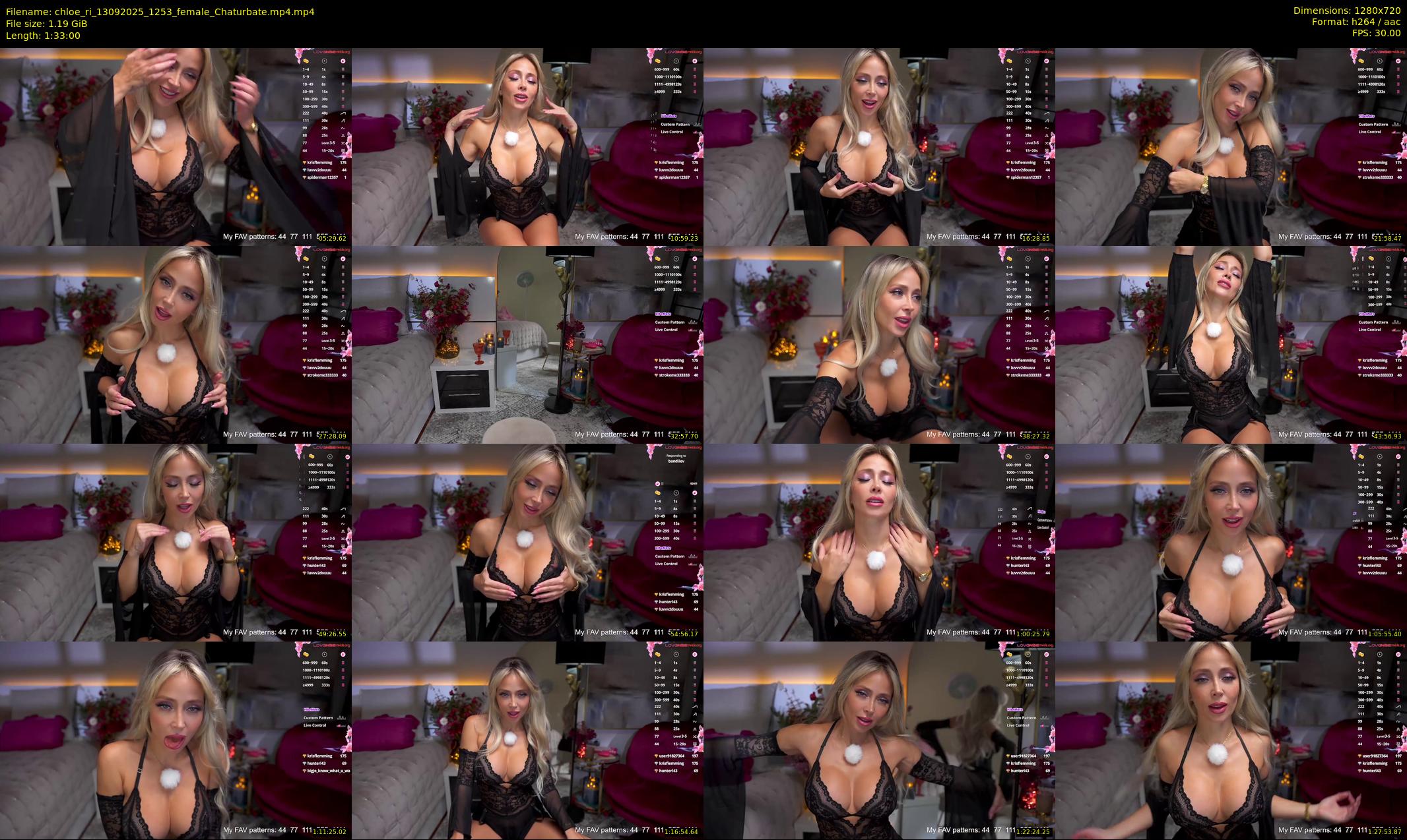 chloe_ri — 93 minute Chaturbate female cam show recording, 720p, Sep 13, 2025