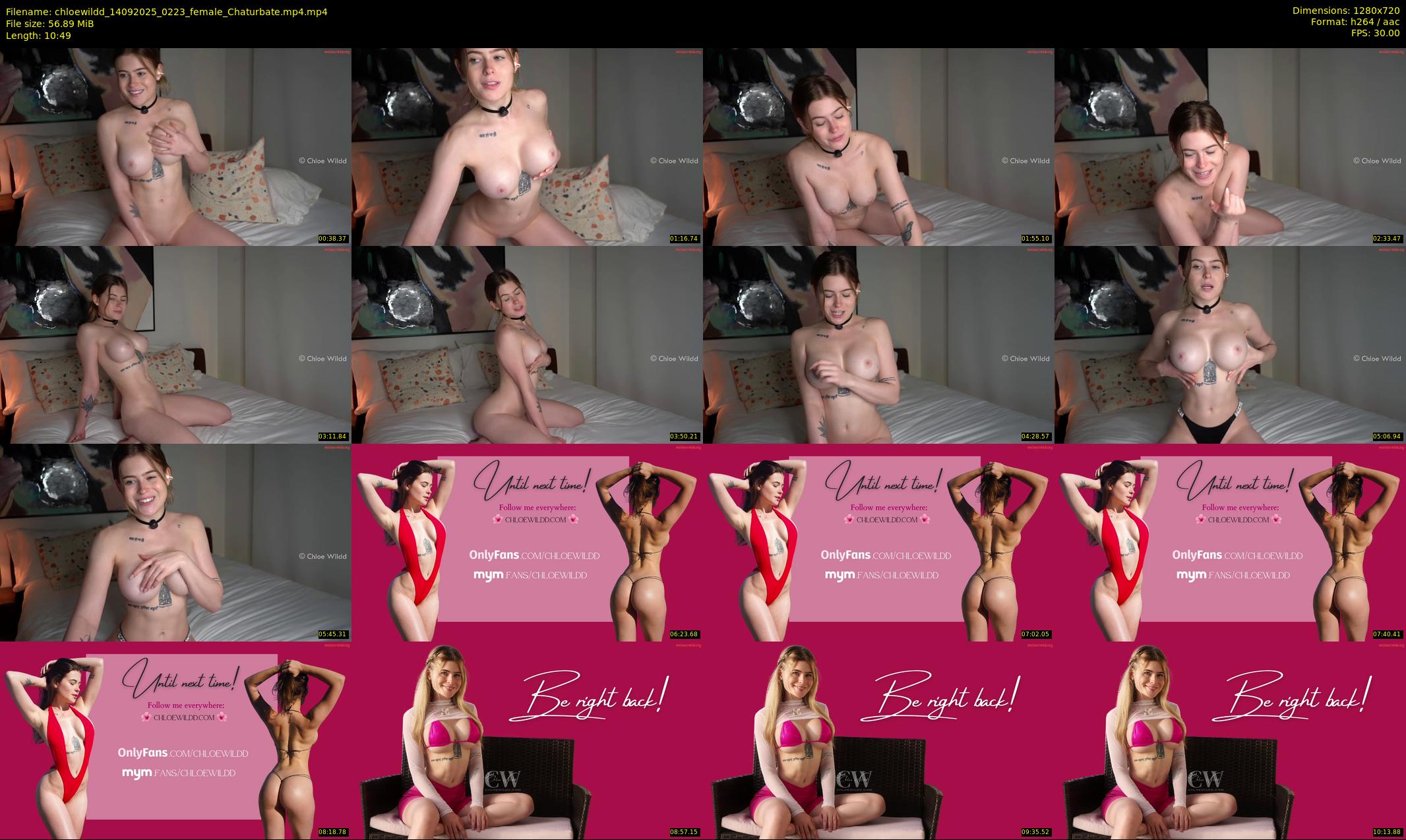 chloewildd — 11 minute Chaturbate female cam show recording, 720p, Sep 14, 2025
