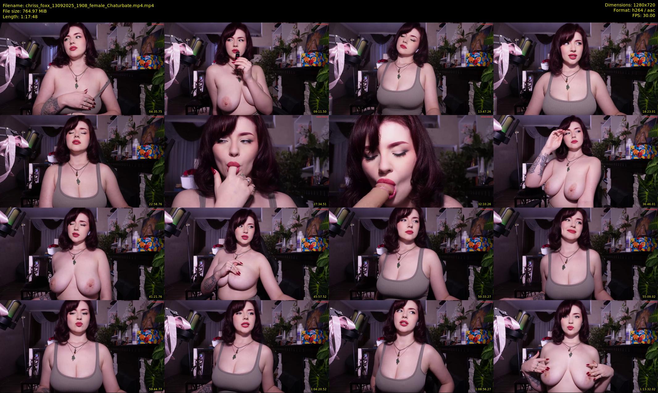 chriss_foxx — 78 minute Chaturbate female cam show recording, 720p, Sep 13, 2025