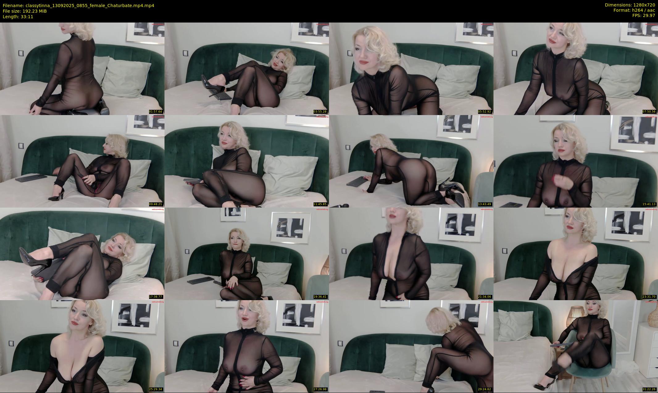 classytinna — 34 minute Chaturbate female cam show recording, 720p, Sep 13, 2025