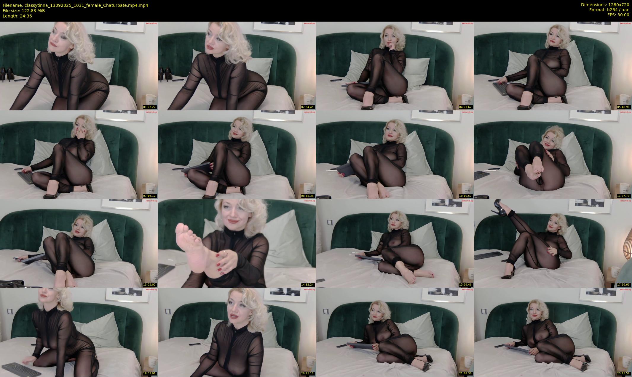 classytinna — 25 minute Chaturbate female cam show recording, 720p, Sep 13, 2025
