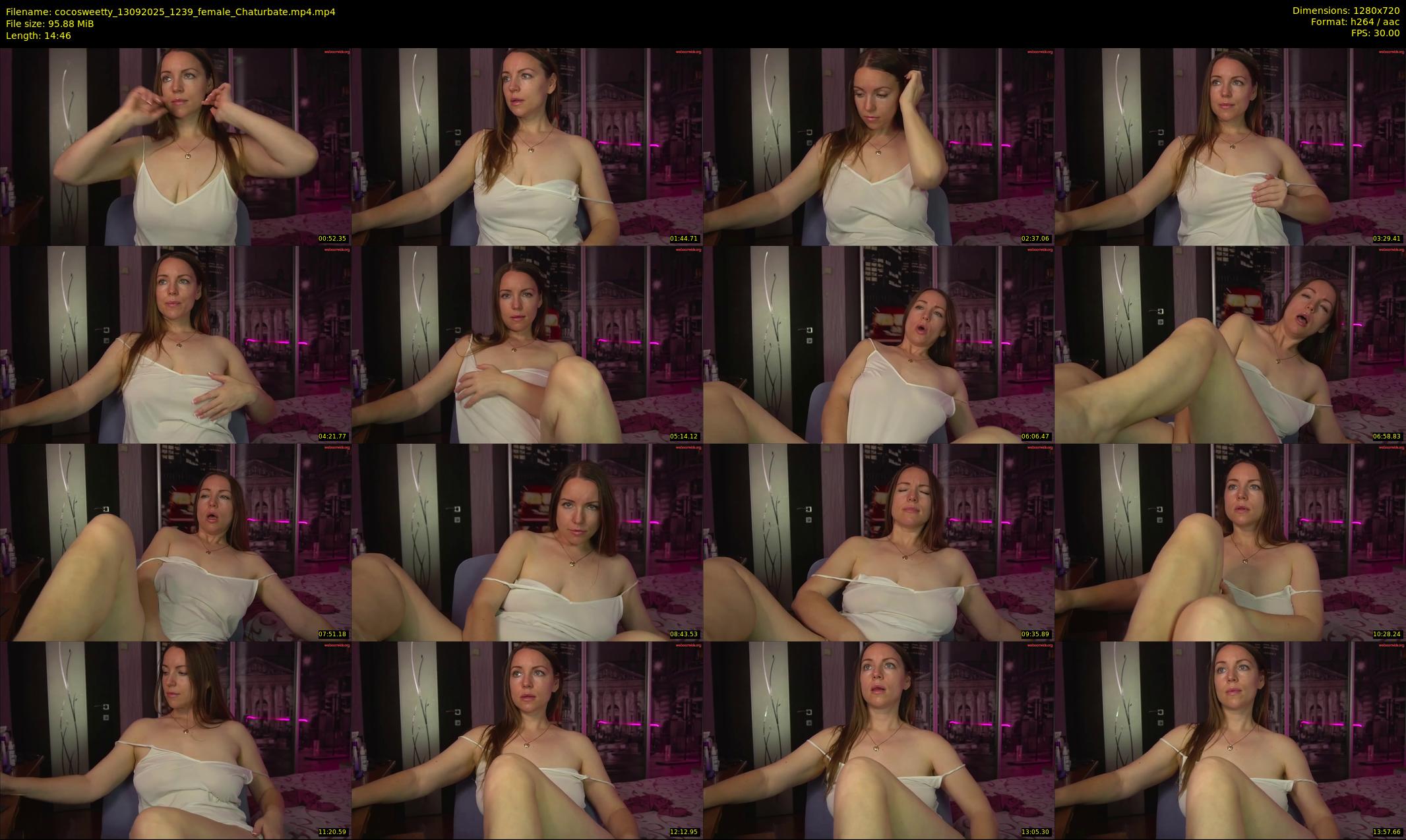 cocosweetty — 15 minute Chaturbate female cam show recording, 720p, Sep 13, 2025