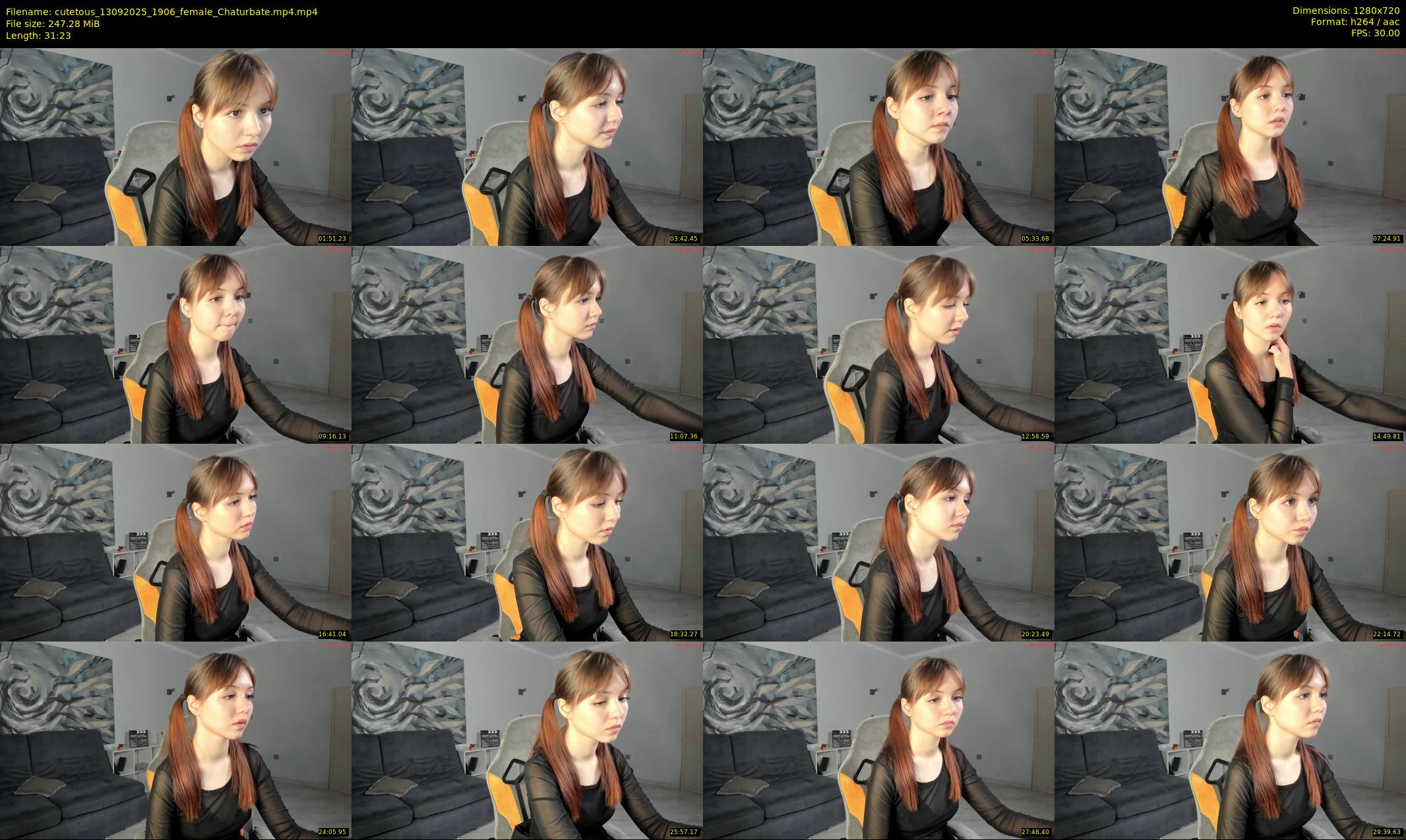 cutetous — 32 minute Chaturbate female cam show recording, 720p, Sep 13, 2025