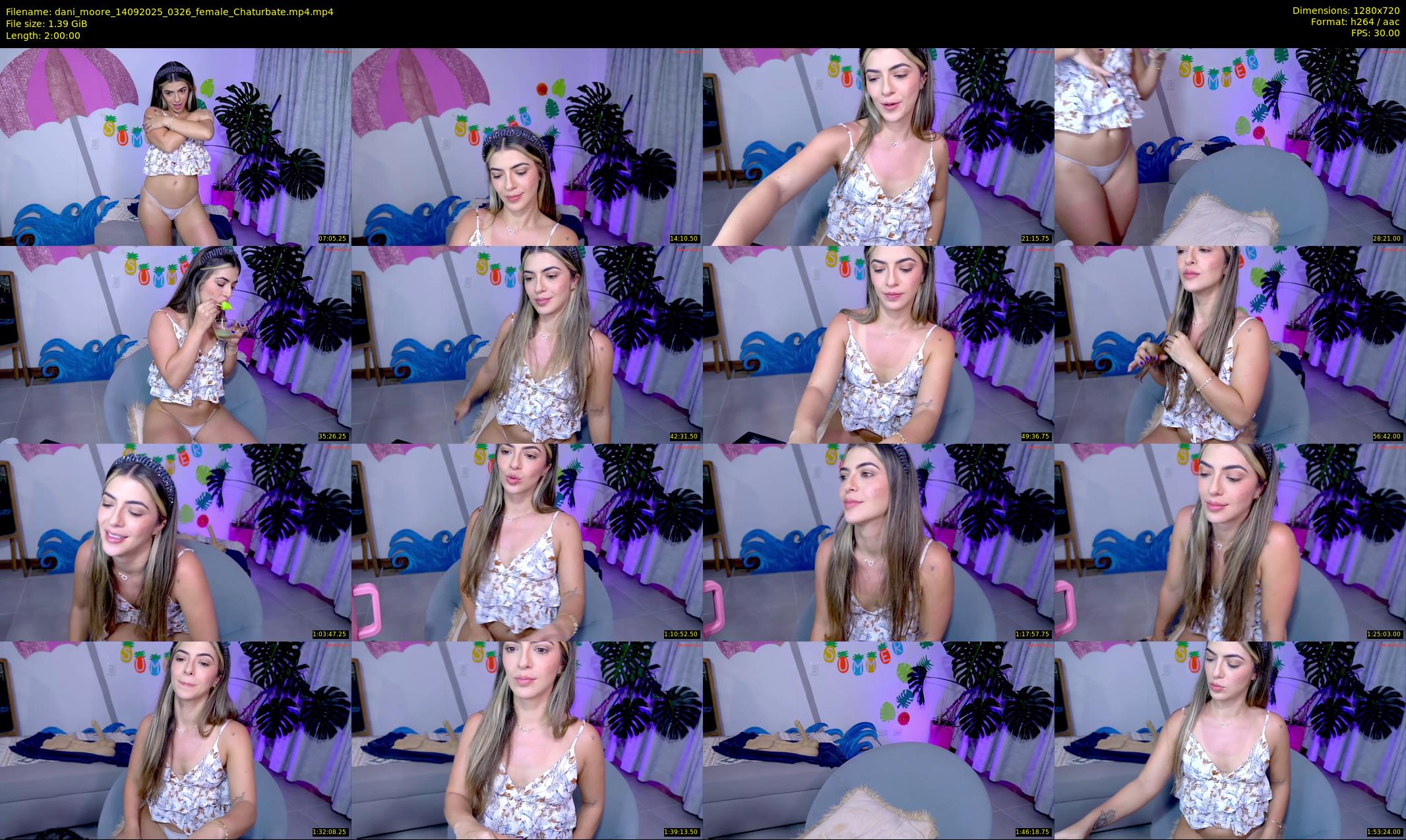 dani_moore — 120 minute Chaturbate female cam show recording, 720p, Sep 14, 2025