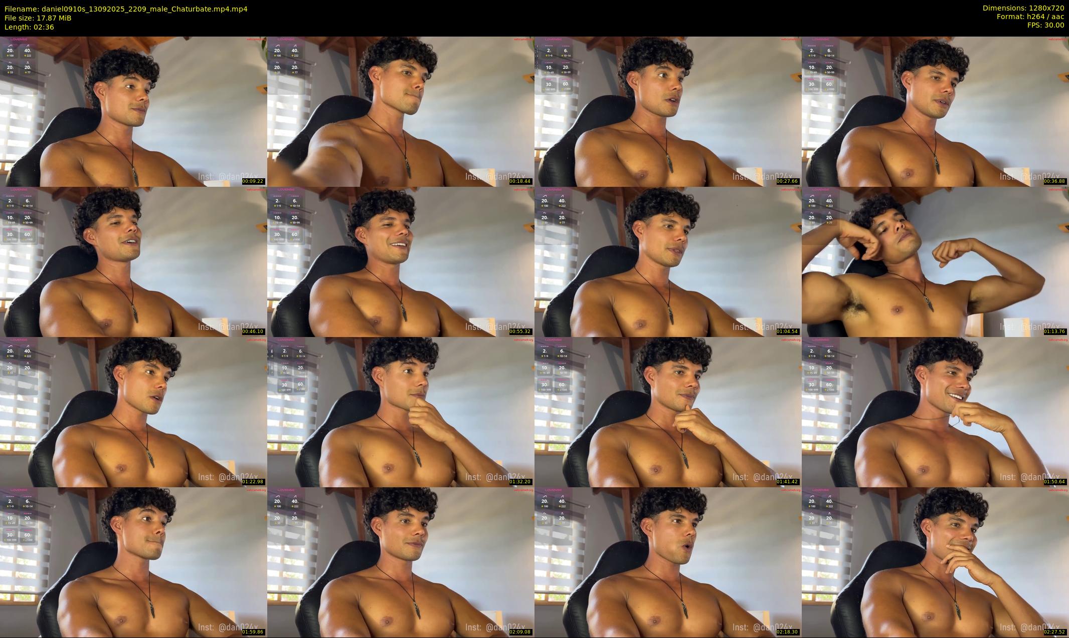 daniel0910s — 3 minute Chaturbate male cam show recording, 720p, Sep 13, 2025